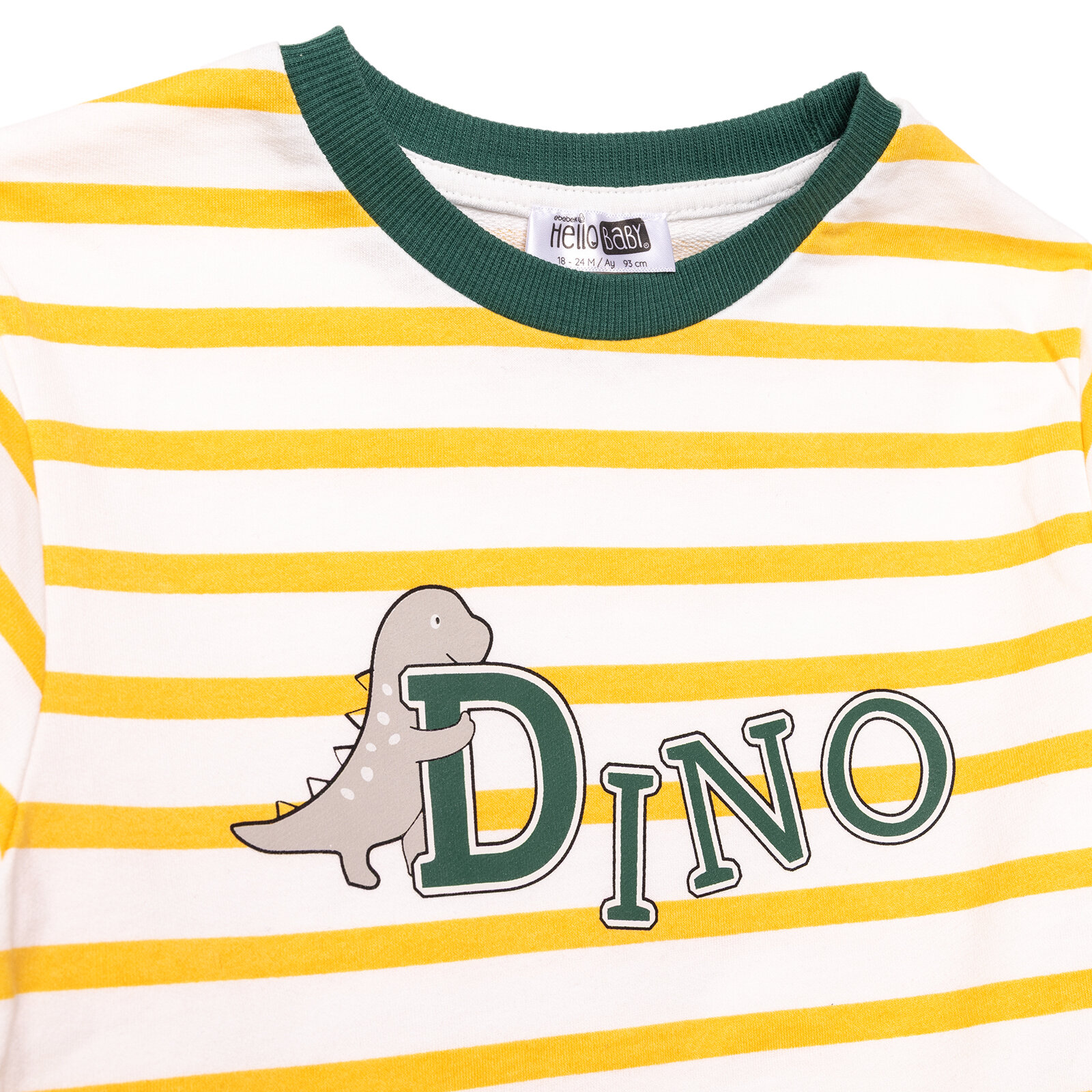 Erkek Bebek Eşofman Takımı İki İplik Bisiklet Yaka Uzun Kol