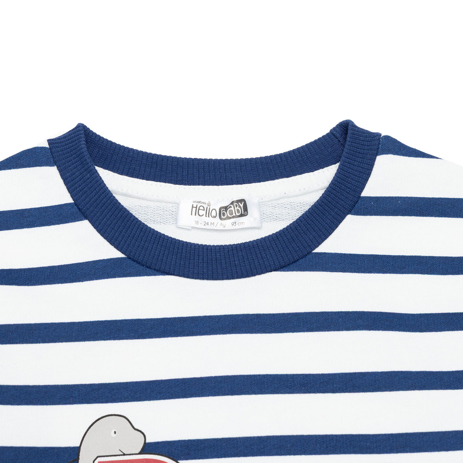 Erkek Bebek Eşofman Takımı İki İplik Bisiklet Yaka Uzun Kol