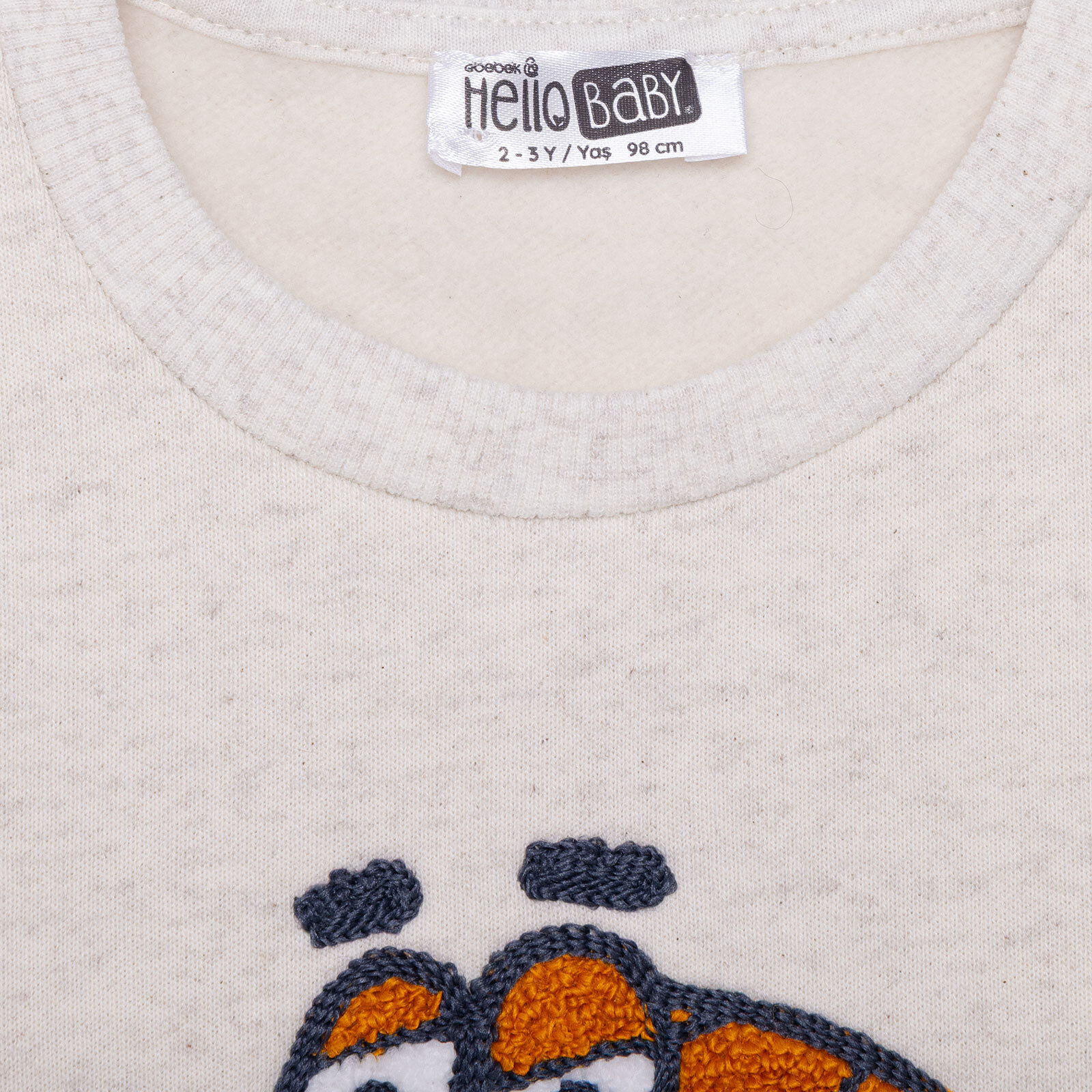 Erkek Bebek Eşofman Takımı Motto Boy Bisiklet Yaka Uzun Kol Ribanalı