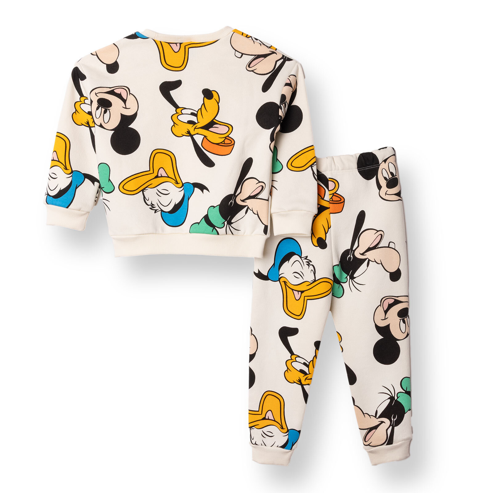 Erkek Bebek Eşofman Takımı Şardonlu Bisiklet Yaka Uzun Kol Ribanalı Paça