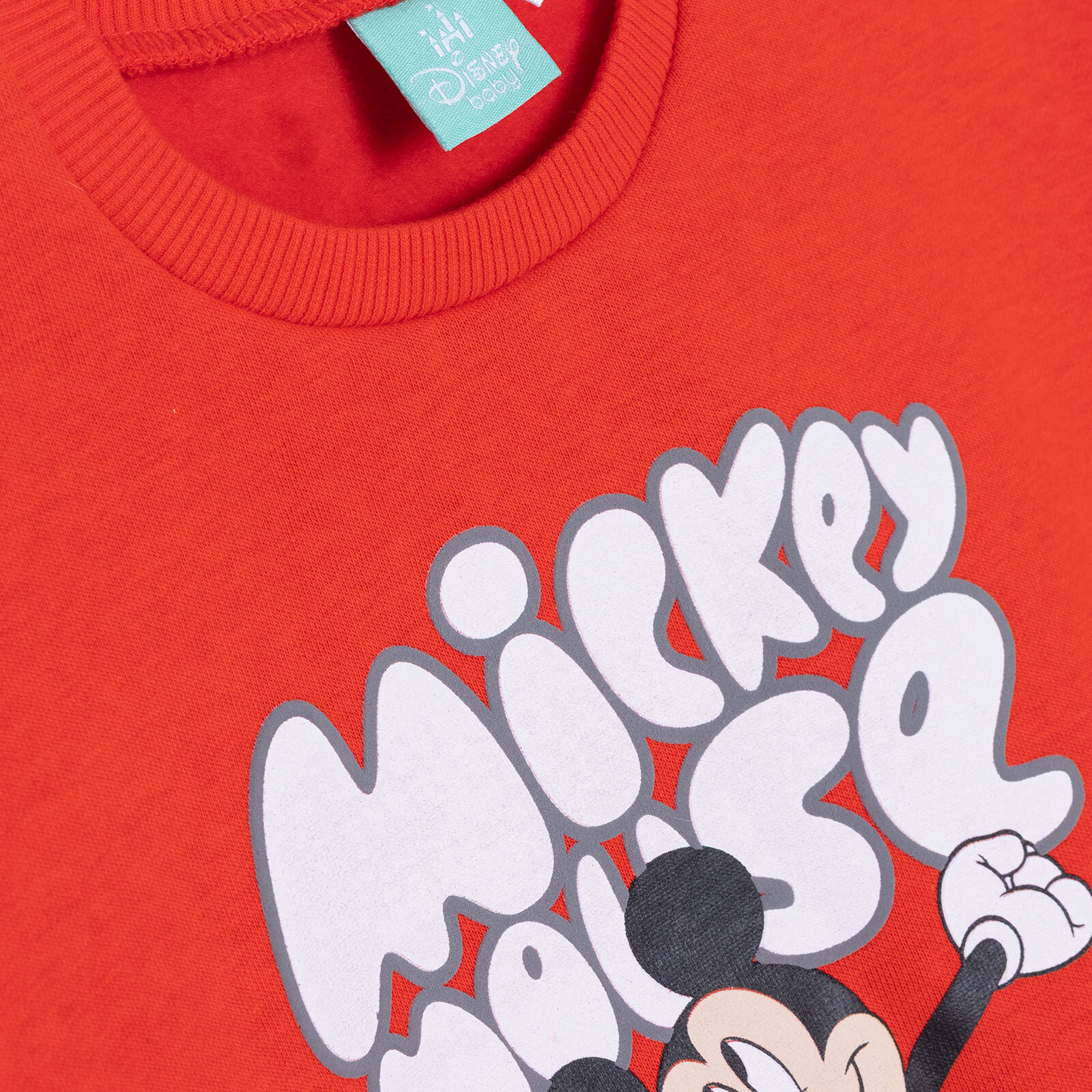 Erkek Bebek Eşofman Takımı Şardonlu Bisiklet Yaka Uzun Kol Ribanalı Paça