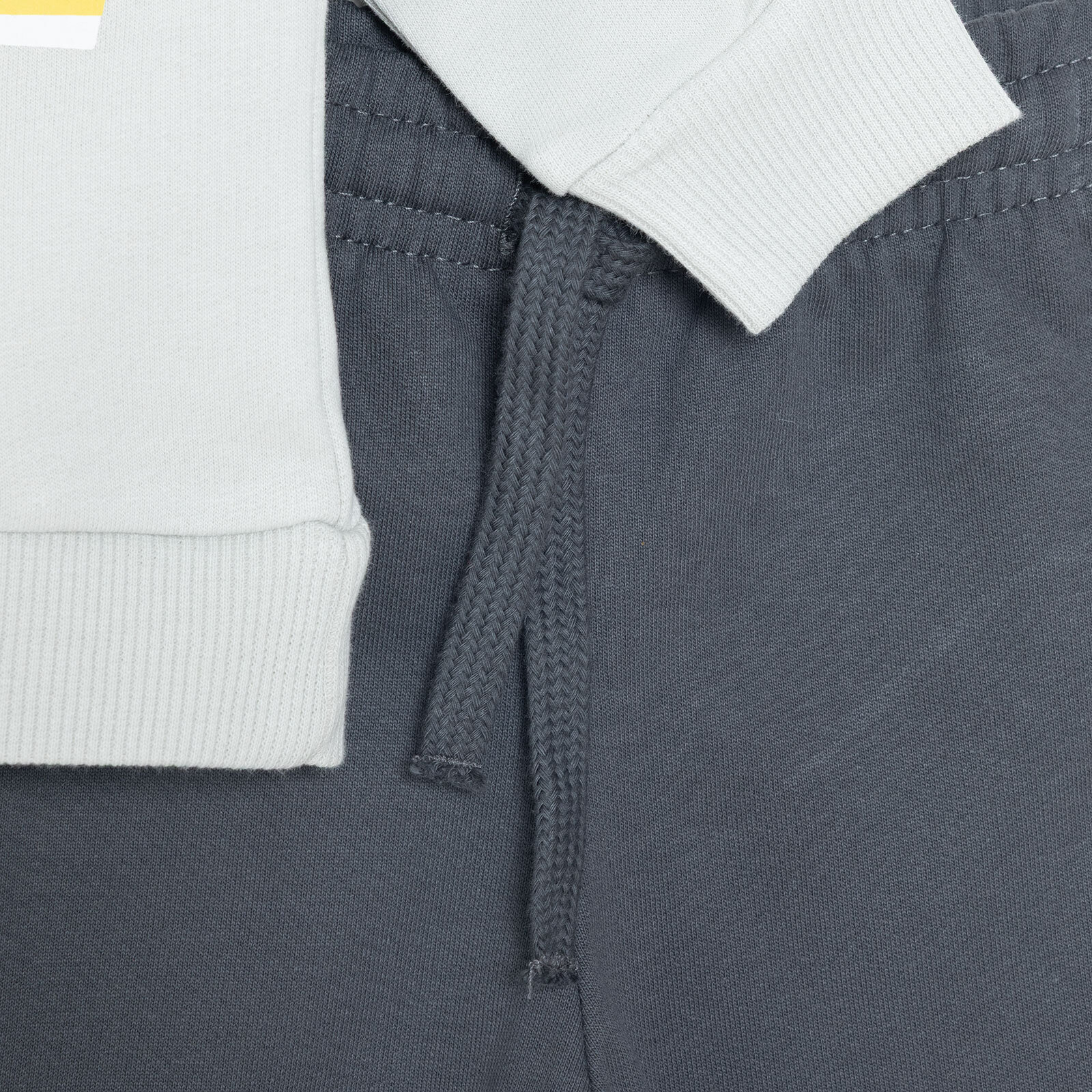 Erkek Bebek Eşofman Takımı Şardonlu Bisiklet Yaka Uzun Kol Ribanalı Paça