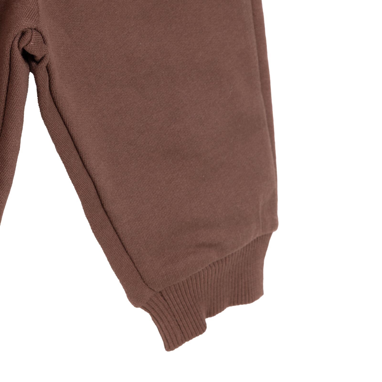 Erkek Bebek Eşofman Takımı Şardonlu İki İplik Bisiklet Yaka Uzun Kol Ribanalı Paça