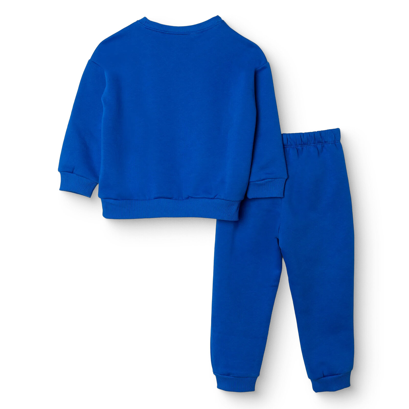 Erkek Bebek Eşofman Takımı Şardonlu Üç İplik Bisiklet Yaka Uzun Kol Lastikli Paça