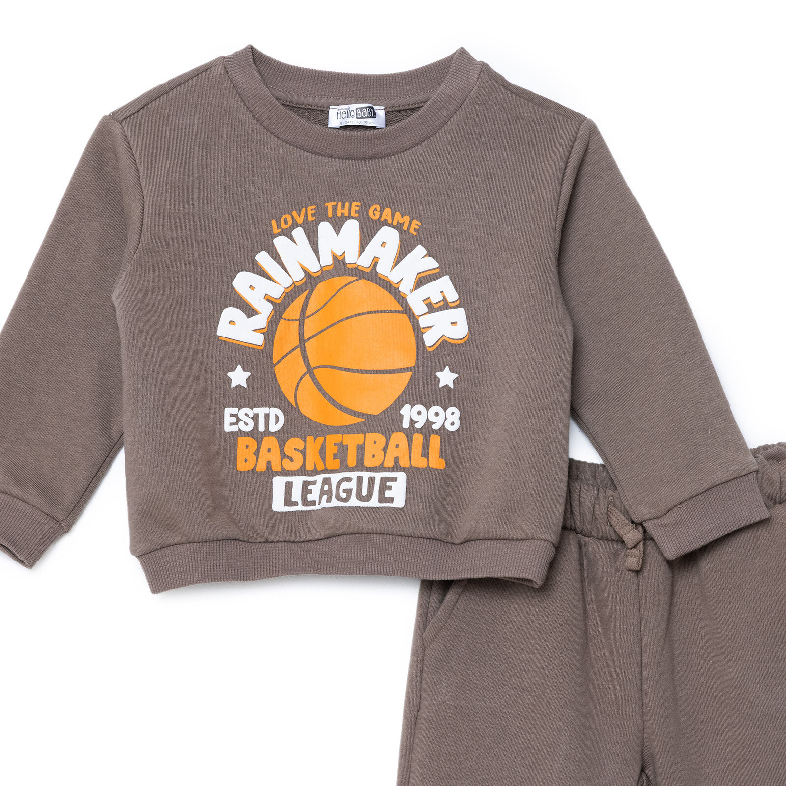 Erkek Bebek Eşofman Takımı Üç İplik Bisiklet Yaka Uzun Kol Ribanalı Paça Erkek Bebek Eşofman Takımı Üç İplik Bisiklet Yaka Uzun Kol Ribanalı Paça