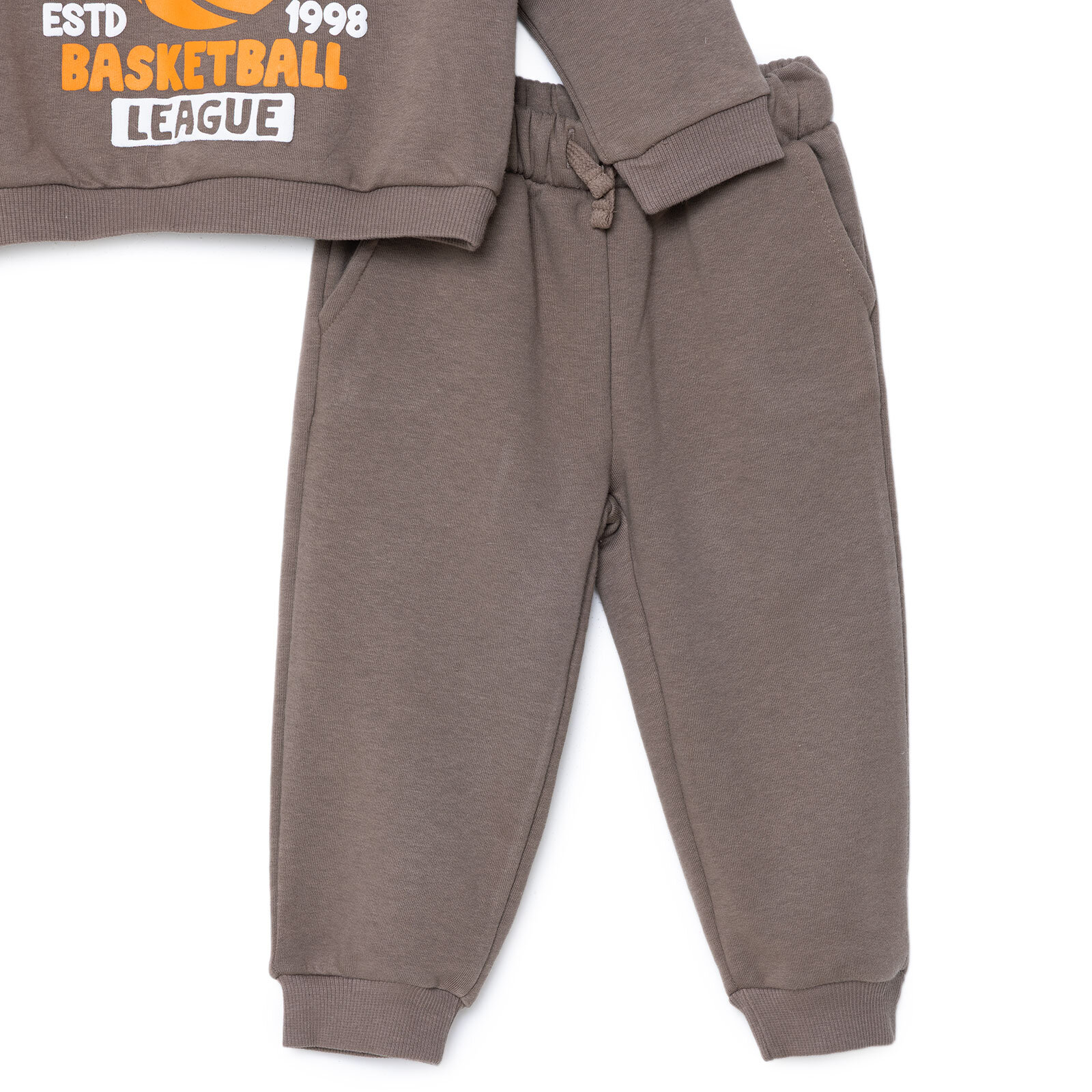 Erkek Bebek Eşofman Takımı Üç İplik Bisiklet Yaka Uzun Kol Ribanalı Paça Erkek Bebek Eşofman Takımı Üç İplik Bisiklet Yaka Uzun Kol Ribanalı Paça