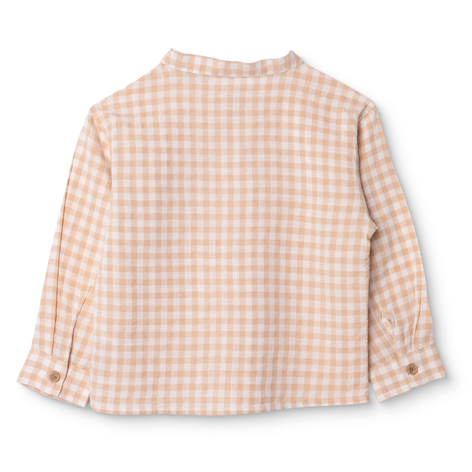 Erkek Bebek Gömlek Poplin Hakim Yaka Uzun Kol