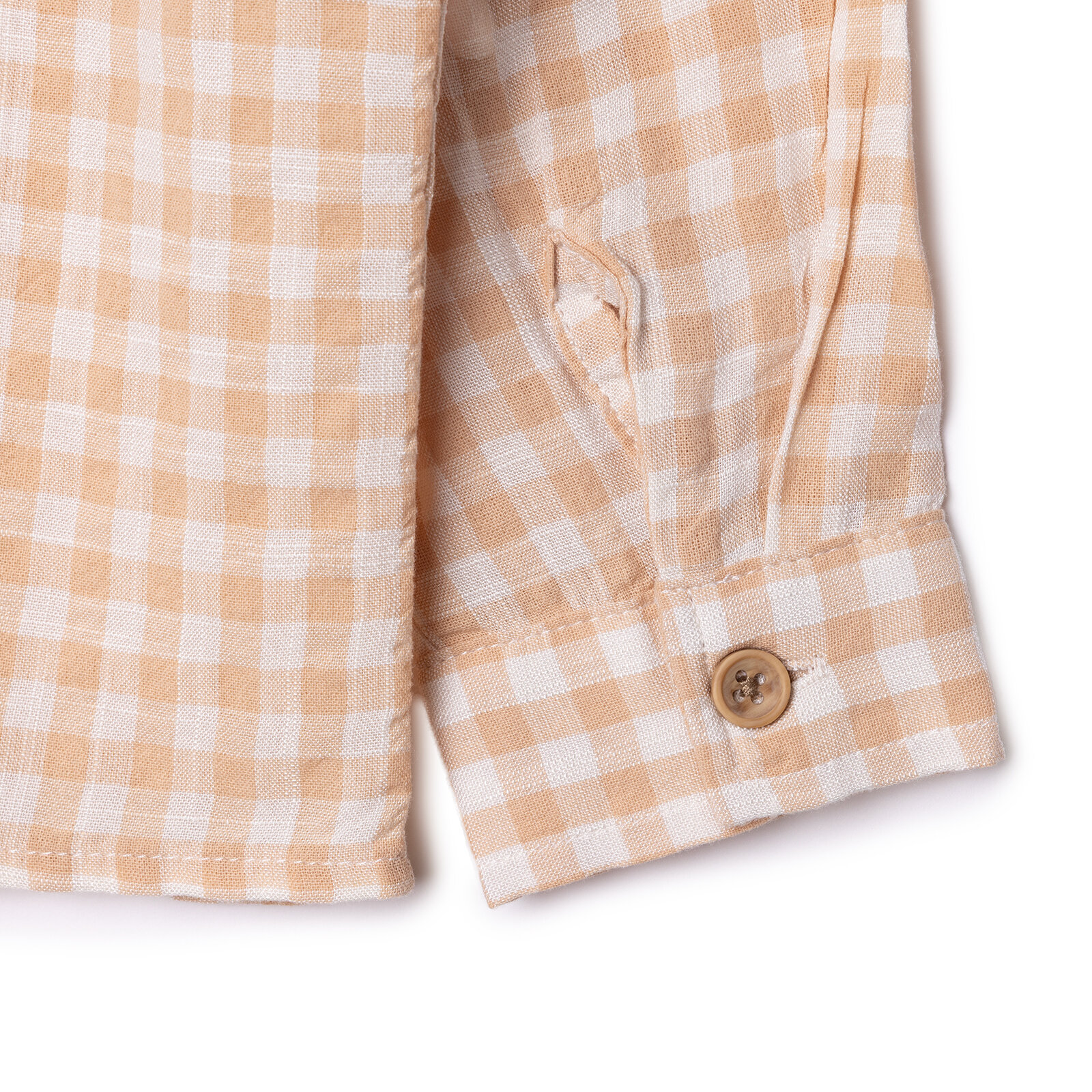 Erkek Bebek Gömlek Poplin Hakim Yaka Uzun Kol