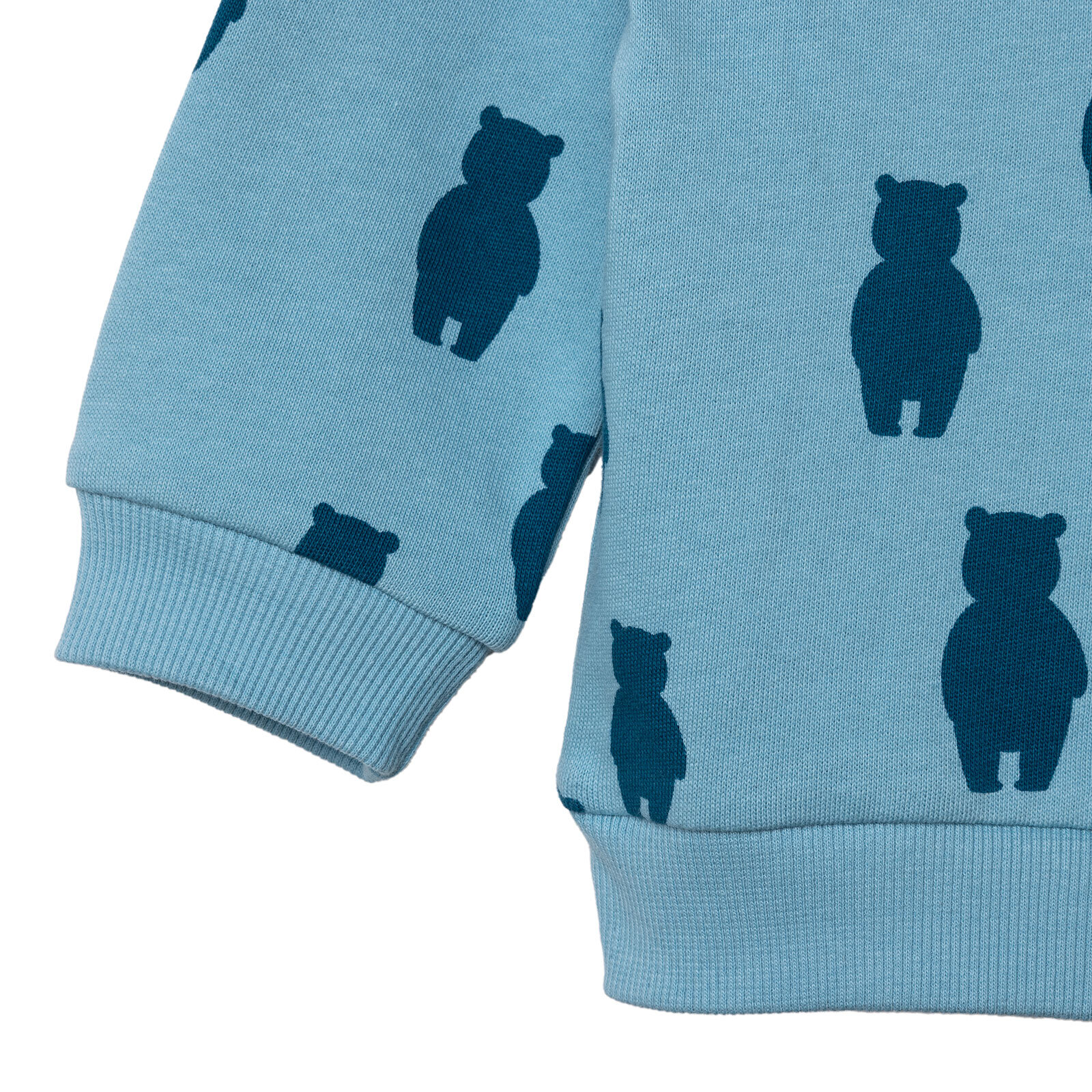 Erkek Bebek Hello Cute Bear Eşofman Takımı Bisiklet Yaka Uzun Kol Lastikli Paça