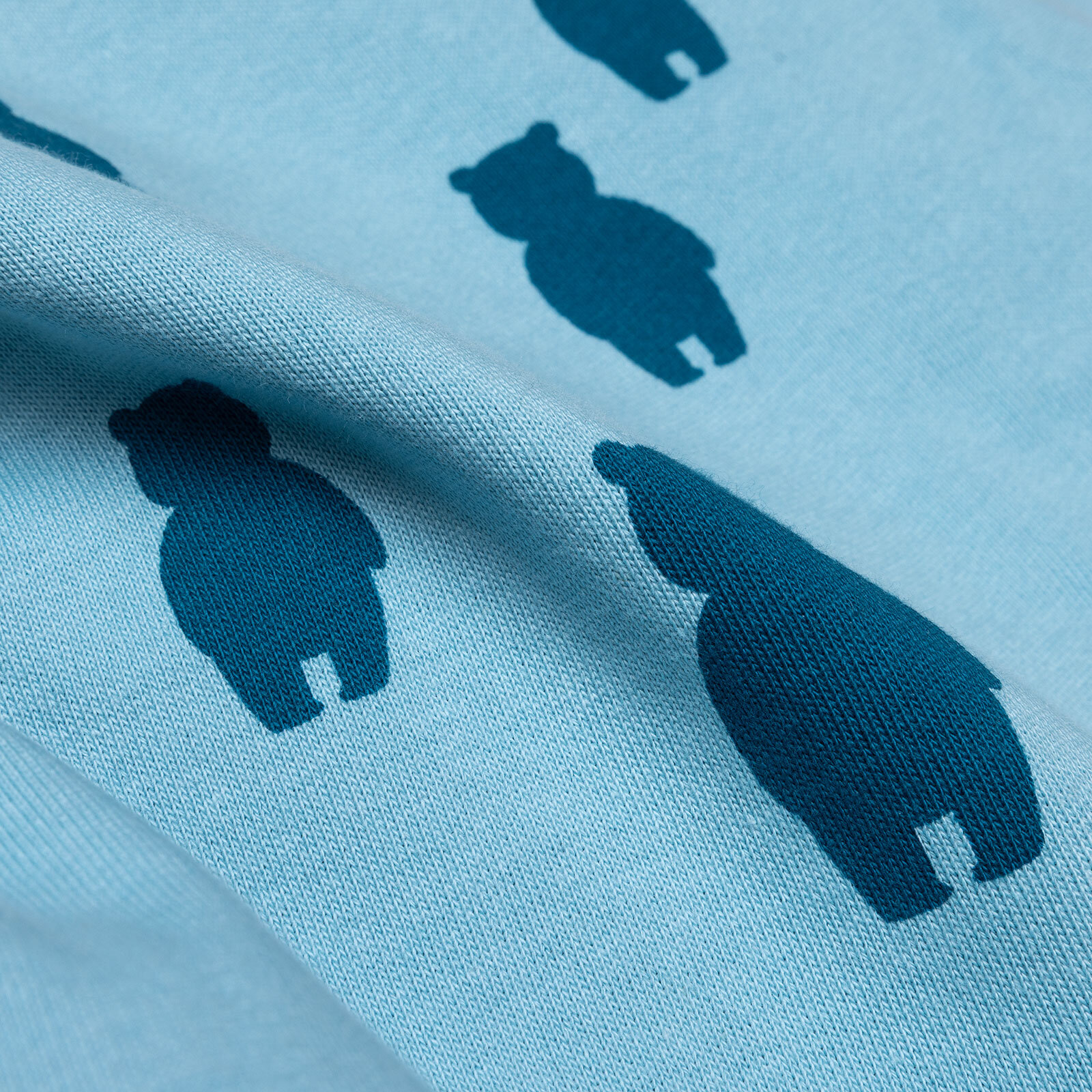 Erkek Bebek Hello Cute Bear Eşofman Takımı Bisiklet Yaka Uzun Kol Lastikli Paça