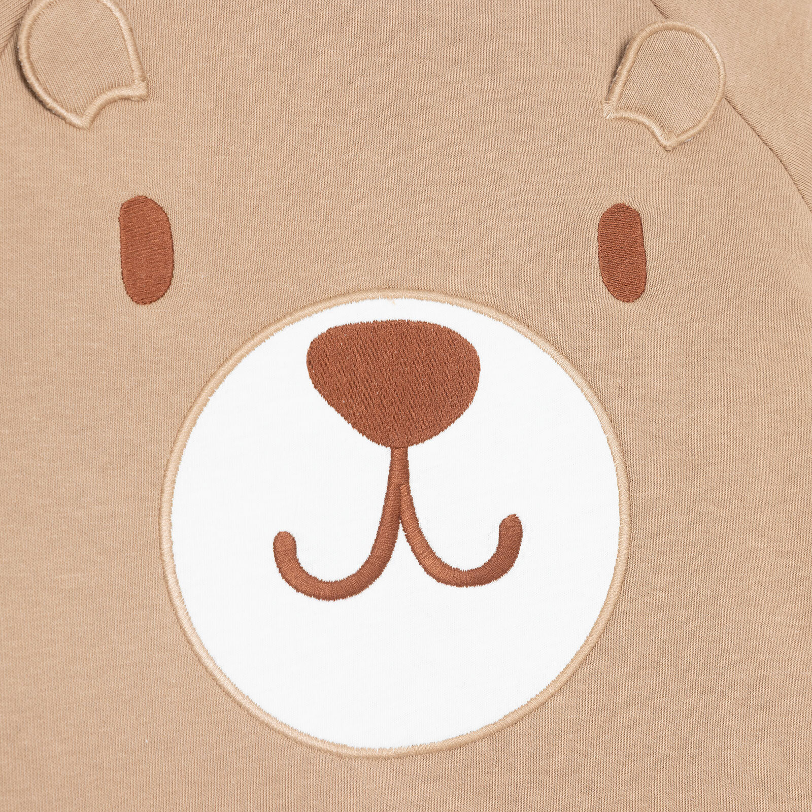 Erkek Bebek Hello Cute Bear Eşofman Takımı Şardonlu Bisiklet Yaka Uzun Kol Ribanalı Paça