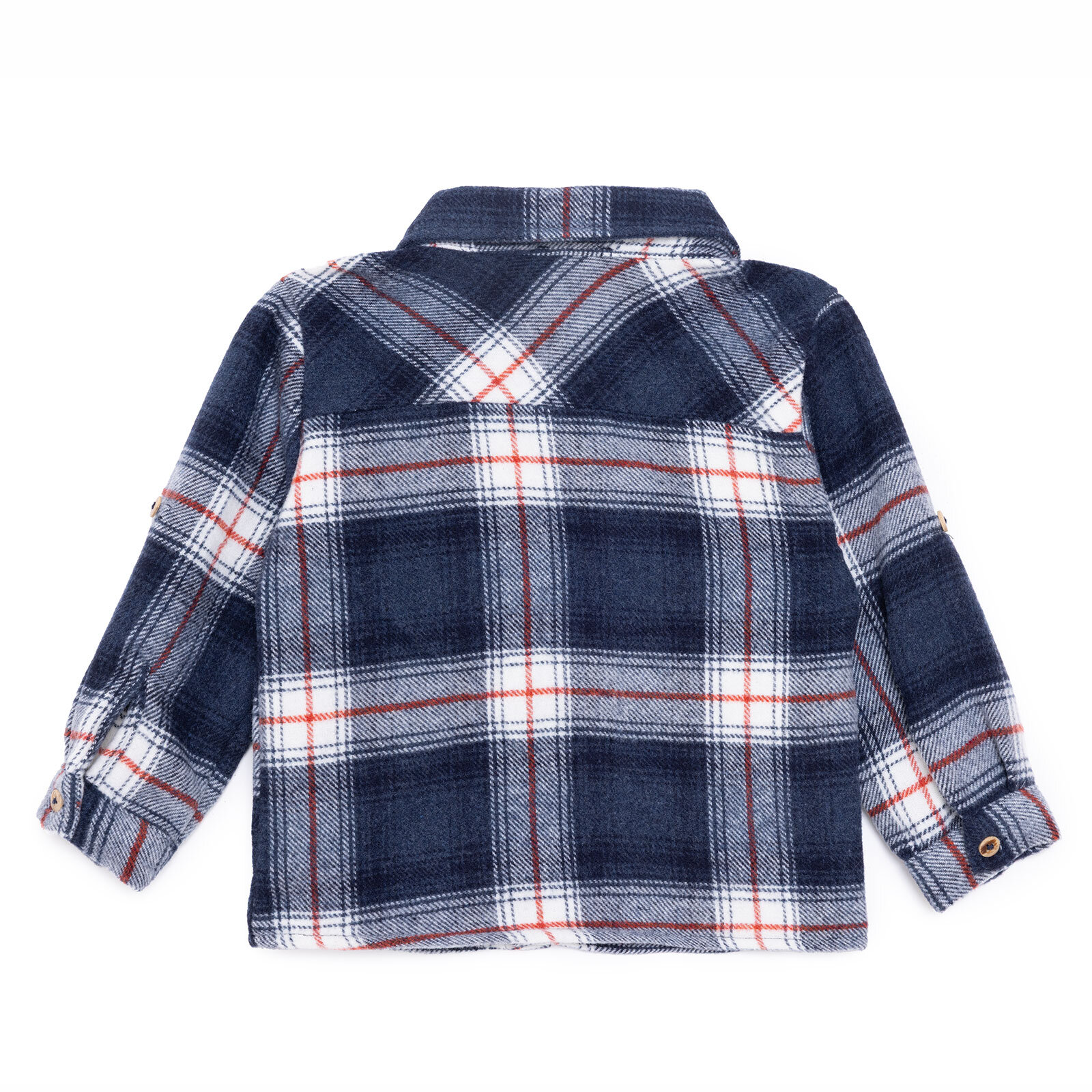 Erkek Bebek Hello Cute Bear Gömlek Düğmeli Kapüşonlu Uzun Kol