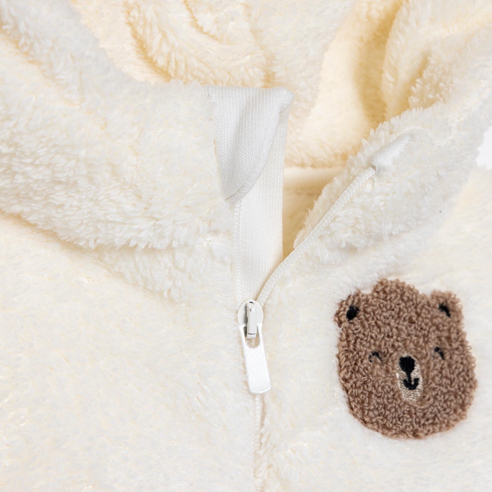 Erkek Bebek Hello Cute Bear Kapüşonlu Sweatshirt Peluş Uzun Kol Erkek Bebek Hello Cute Bear Kapüşonlu Sweatshirt Peluş Uzun Kol