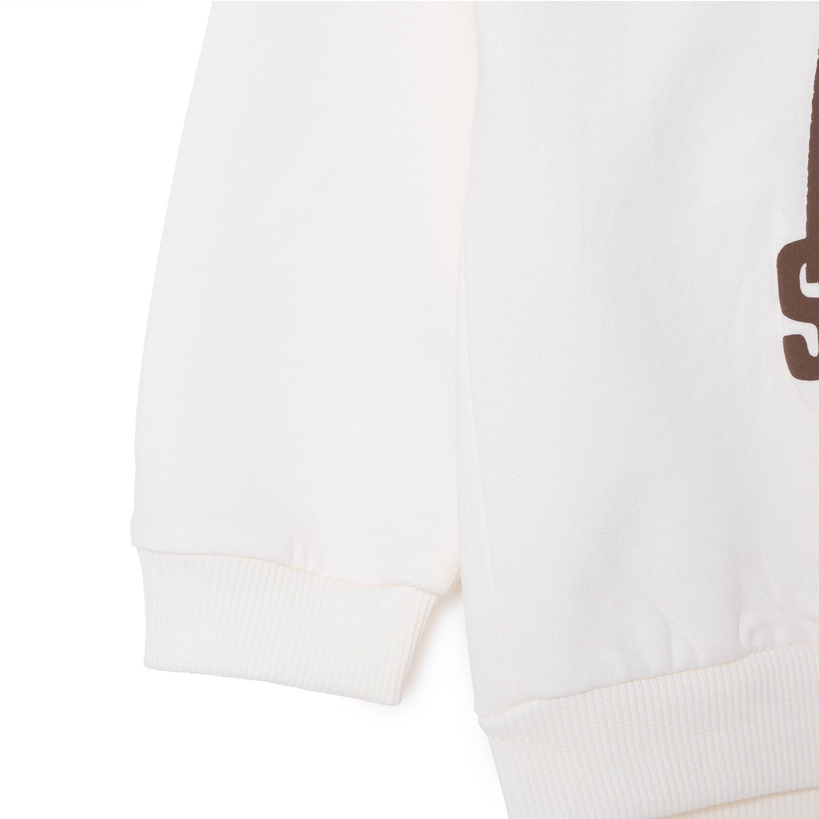 Erkek Bebek Hello Cute Bear Sweatshirt Şardonlu Üç İplik Bisiklet Yaka Uzun Kol Erkek Bebek Hello Cute Bear Sweatshirt Şardonlu Üç İplik Bisiklet Yaka Uzun Kol