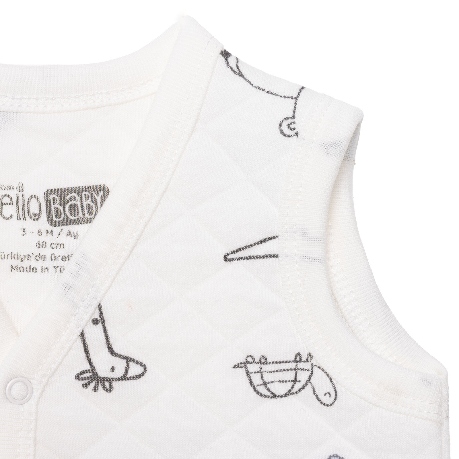 Erkek Bebek Kapitone Yelek Kapitone Örme V Yaka Atlet Kol Erkek Bebek Kapitone Yelek Kapitone Örme V Yaka Atlet Kol