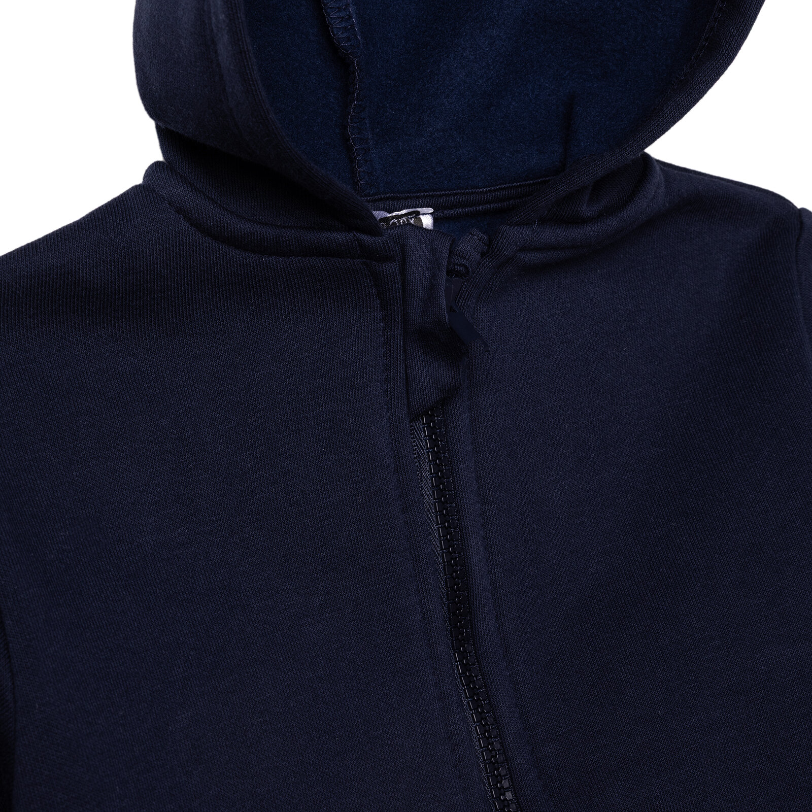 Erkek Bebek Kapüşonlu Hırka Fermuarlı Uzun Kol