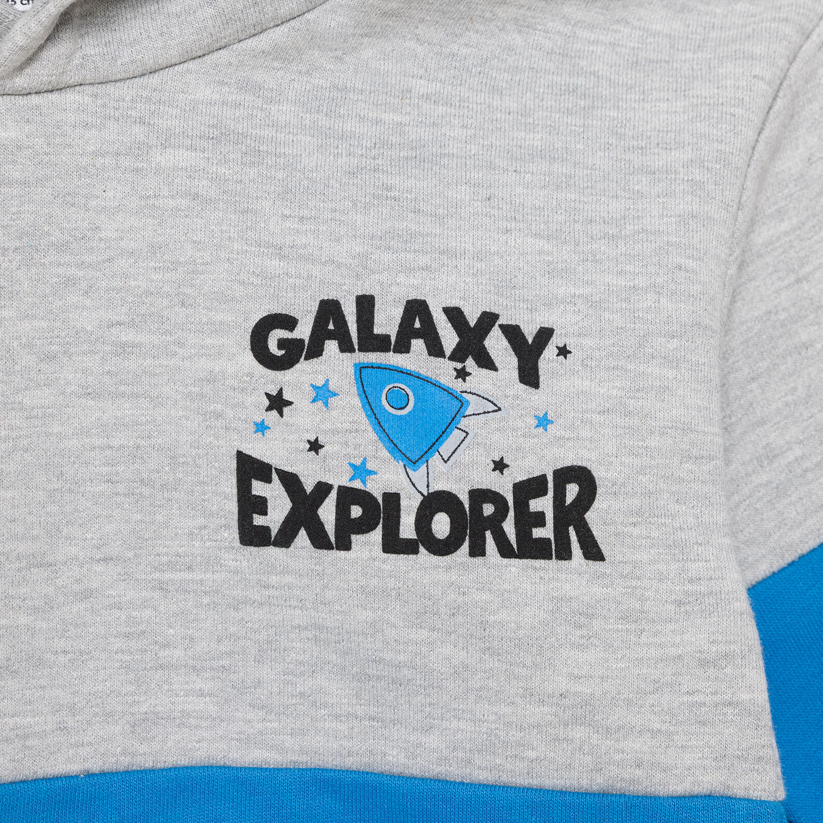 Erkek Bebek Kapüşonlu Sweatshirt Şardonlu Üç İplik Uzun Kol