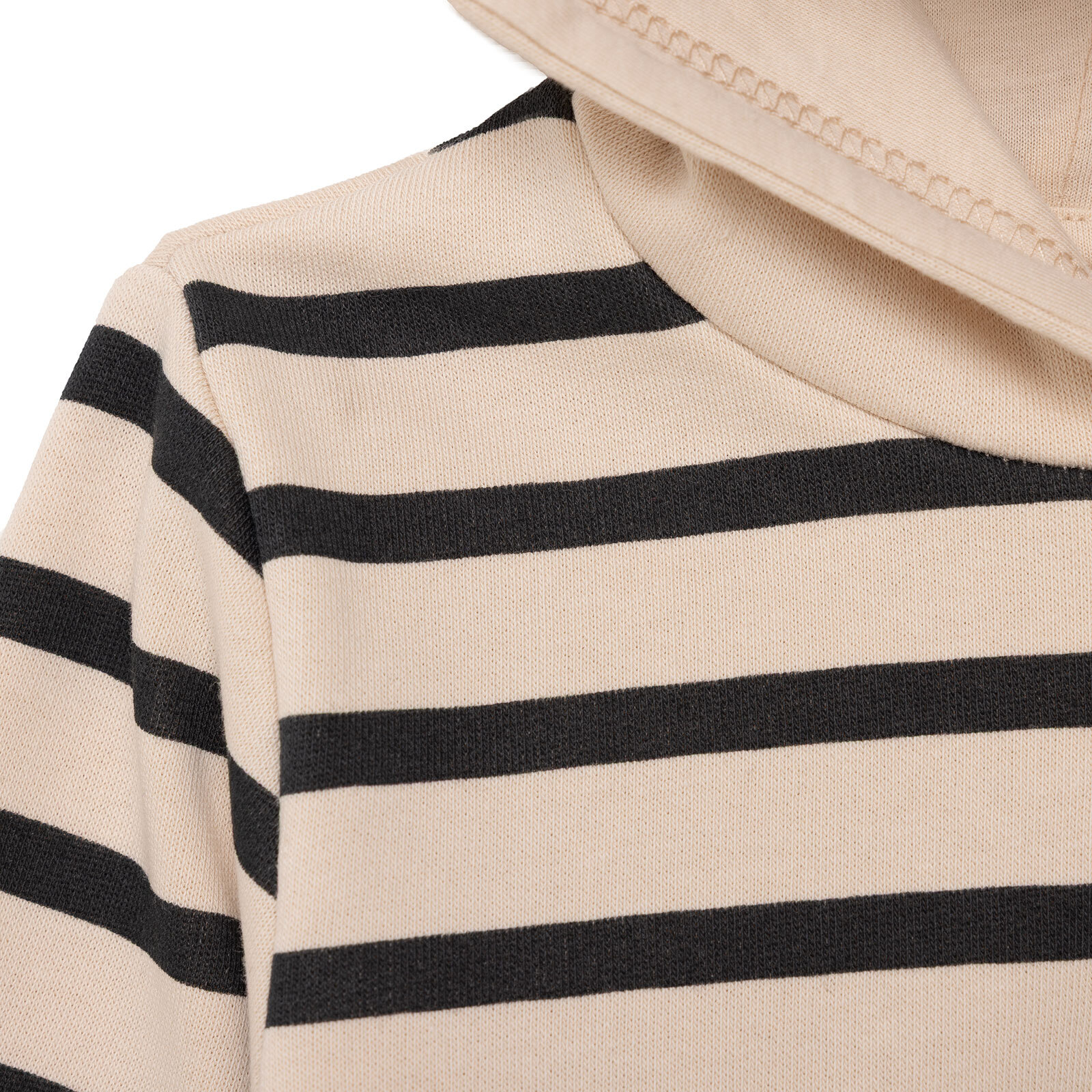 Erkek Bebek Kapüşonlu Sweatshirt Üç İplik Kapüşonlu Yaka Uzun Kol