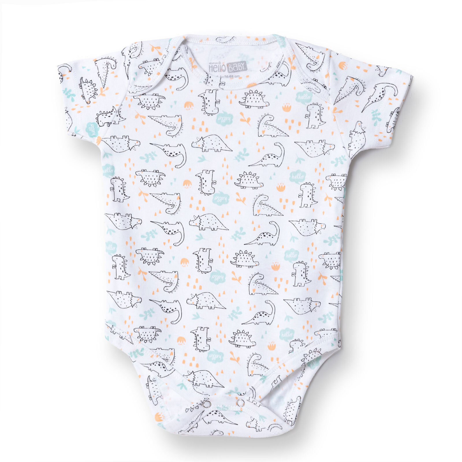 Erkek Bebek Kısa Body Çıtçıtlı Zarf Yaka