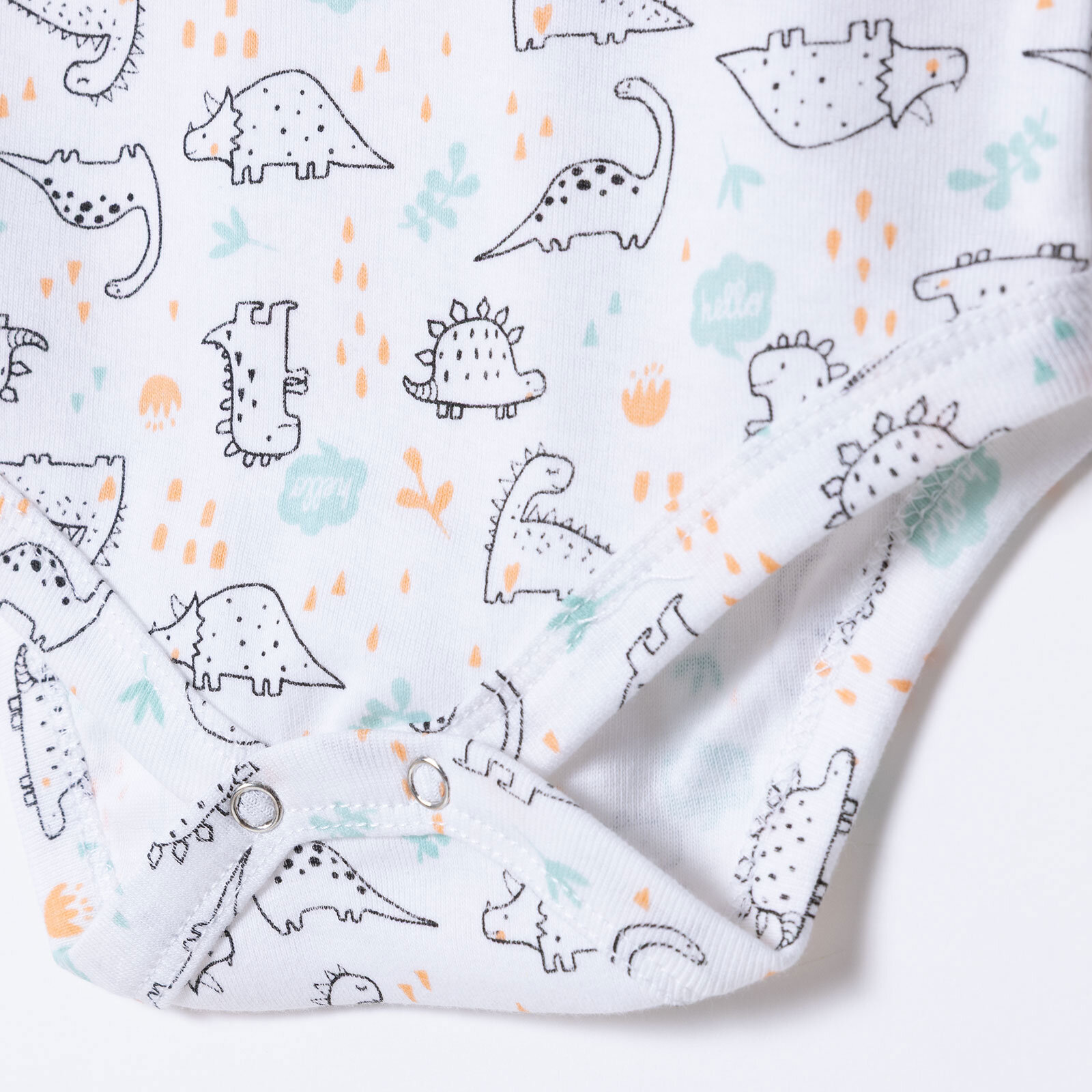 Erkek Bebek Kısa Body Çıtçıtlı Zarf Yaka