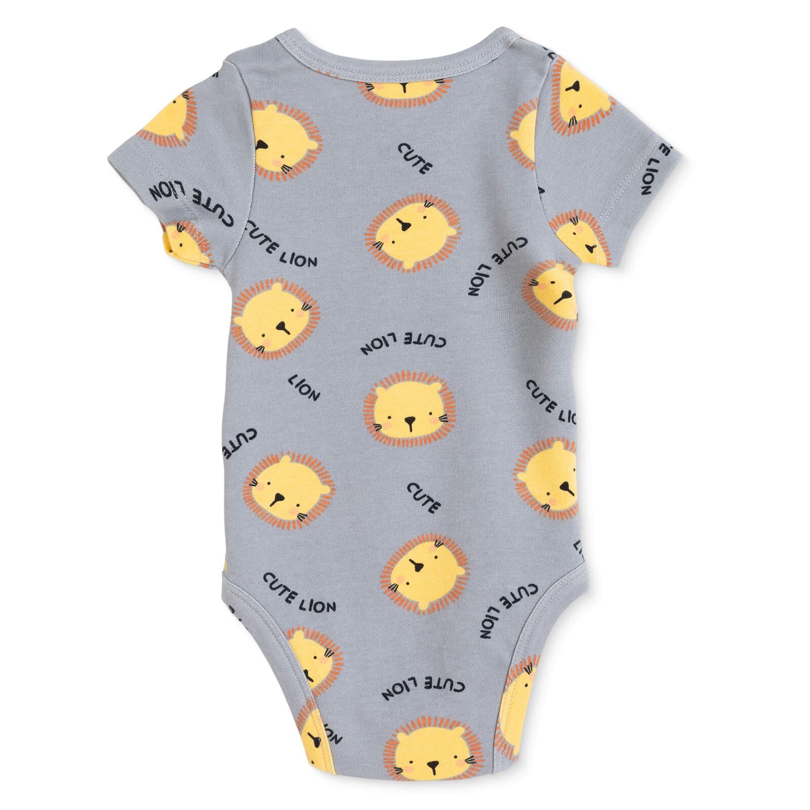 Erkek Bebek Kısa Kol Body Çıtçıtlı Yaka Kısa Kol