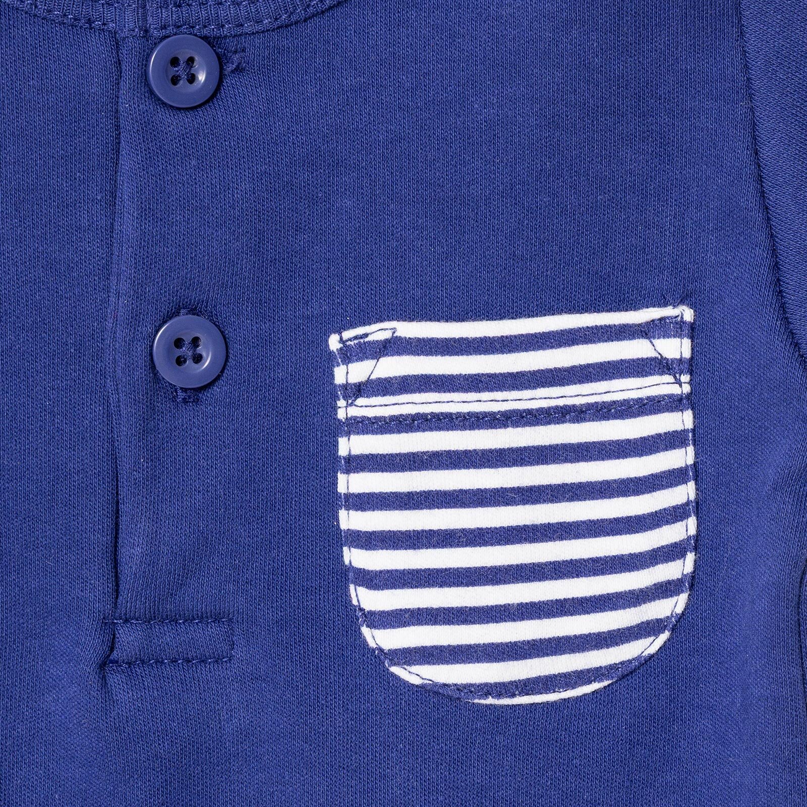 Erkek Bebek Kısa Kol Body Modelli Yaka Kısa Kol