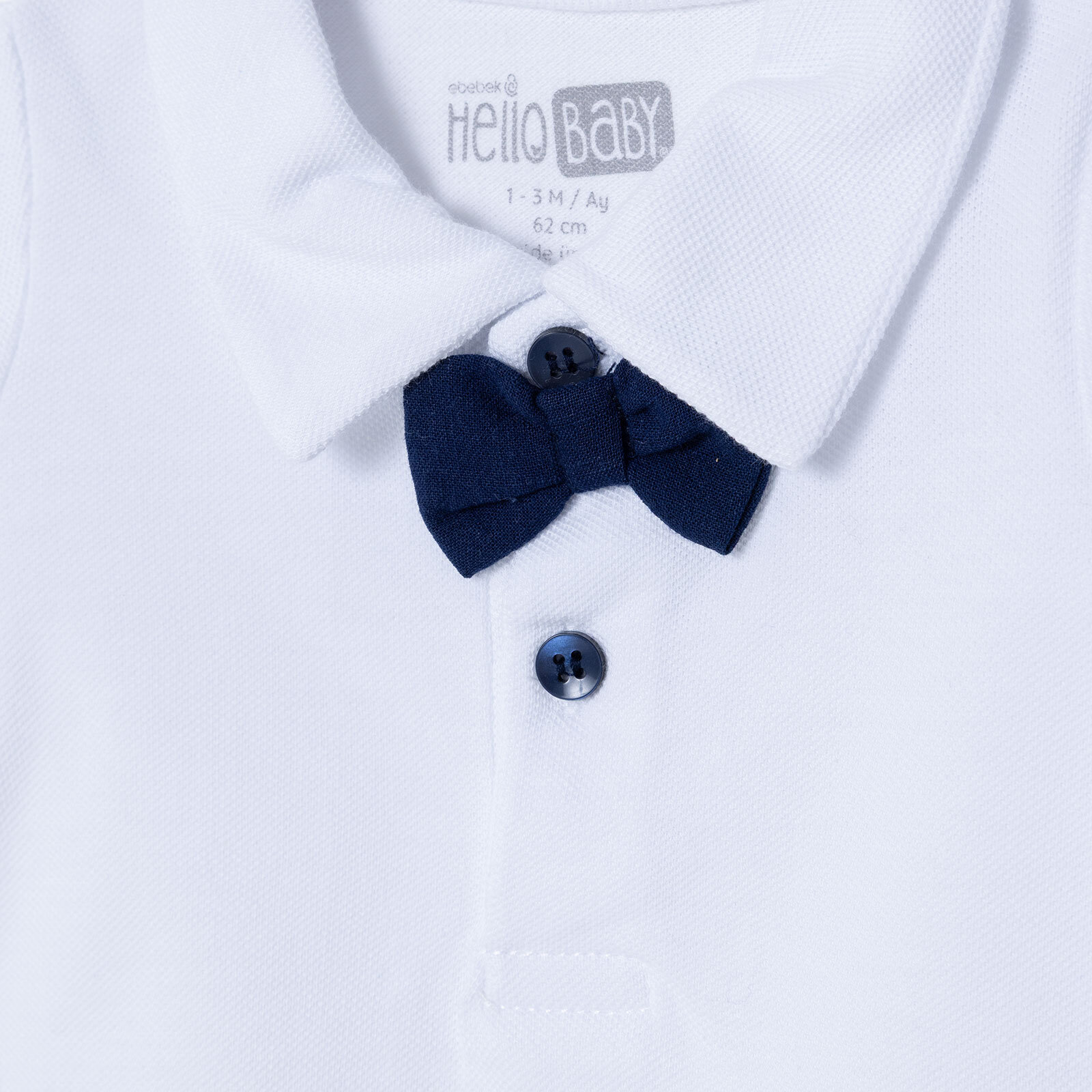 Erkek Bebek Kısa Kol Body Polo Yaka Kısa Kol