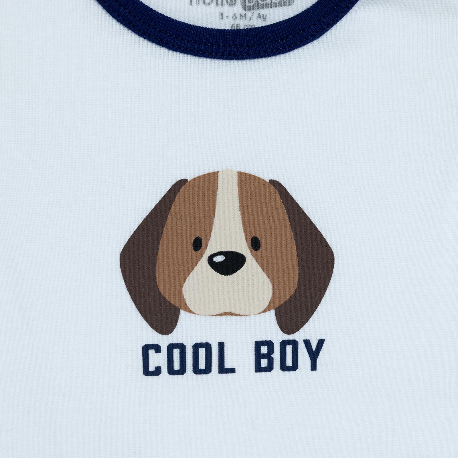 Erkek Bebek Kısa Kol Body Ribana Çıtçıtlı Yaka Kısa Kol