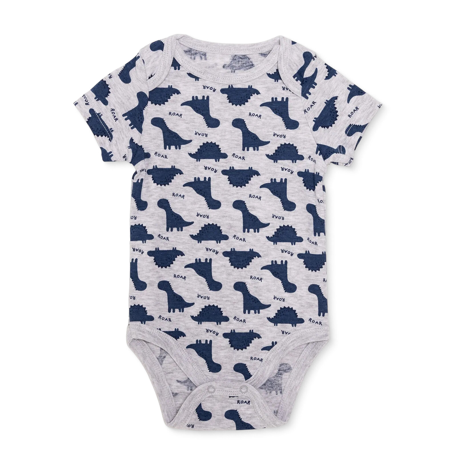 Erkek Bebek Kısa Kol Body Ribana Zarf Yaka Kısa Kol