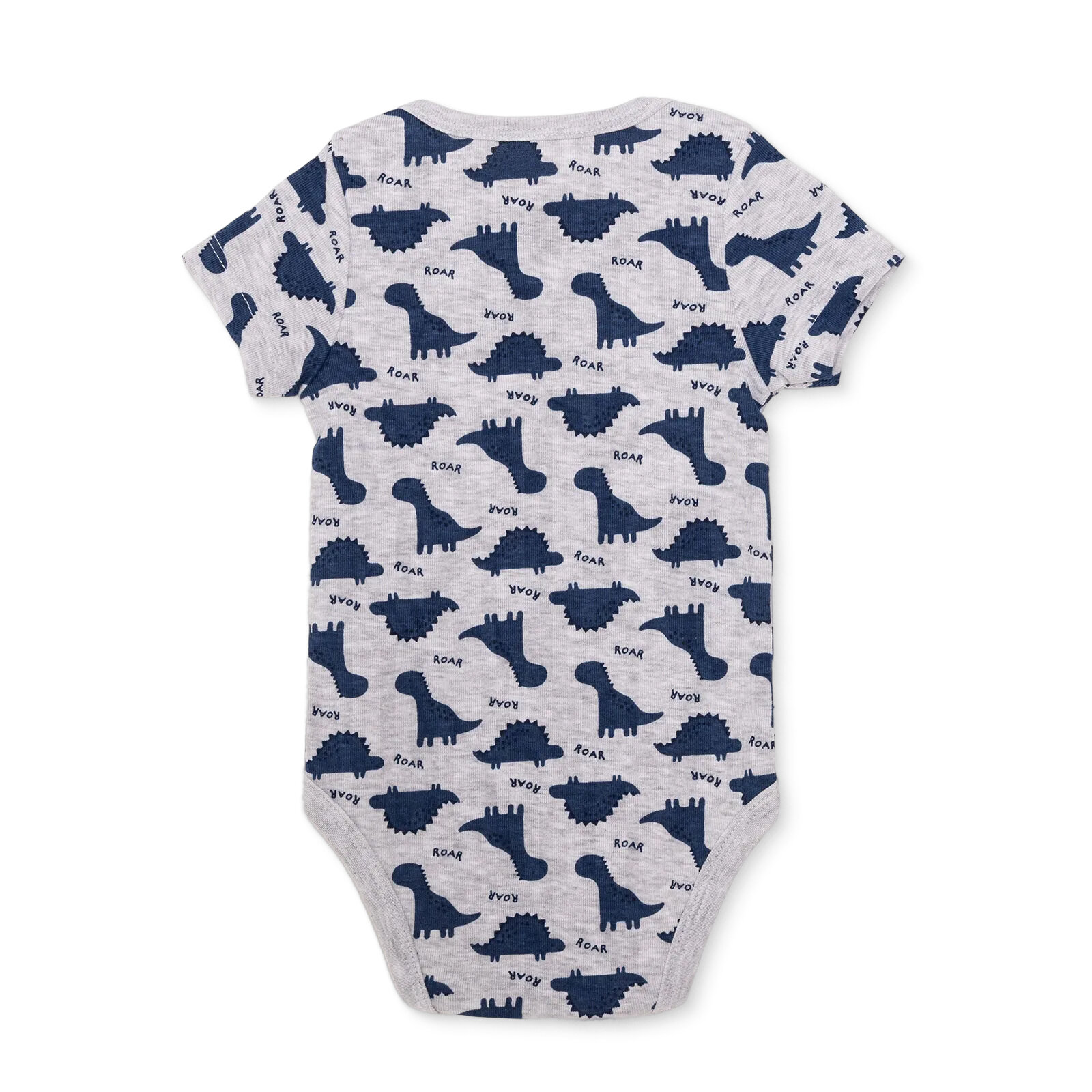 Erkek Bebek Kısa Kol Body Ribana Zarf Yaka Kısa Kol