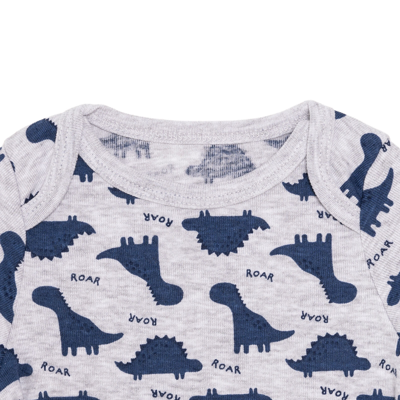 Erkek Bebek Kısa Kol Body Ribana Zarf Yaka Kısa Kol