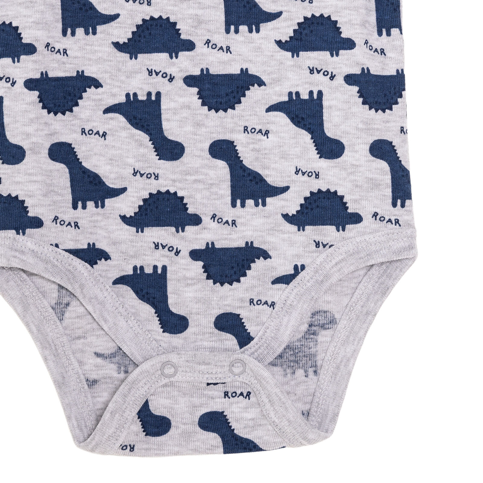 Erkek Bebek Kısa Kol Body Ribana Zarf Yaka Kısa Kol