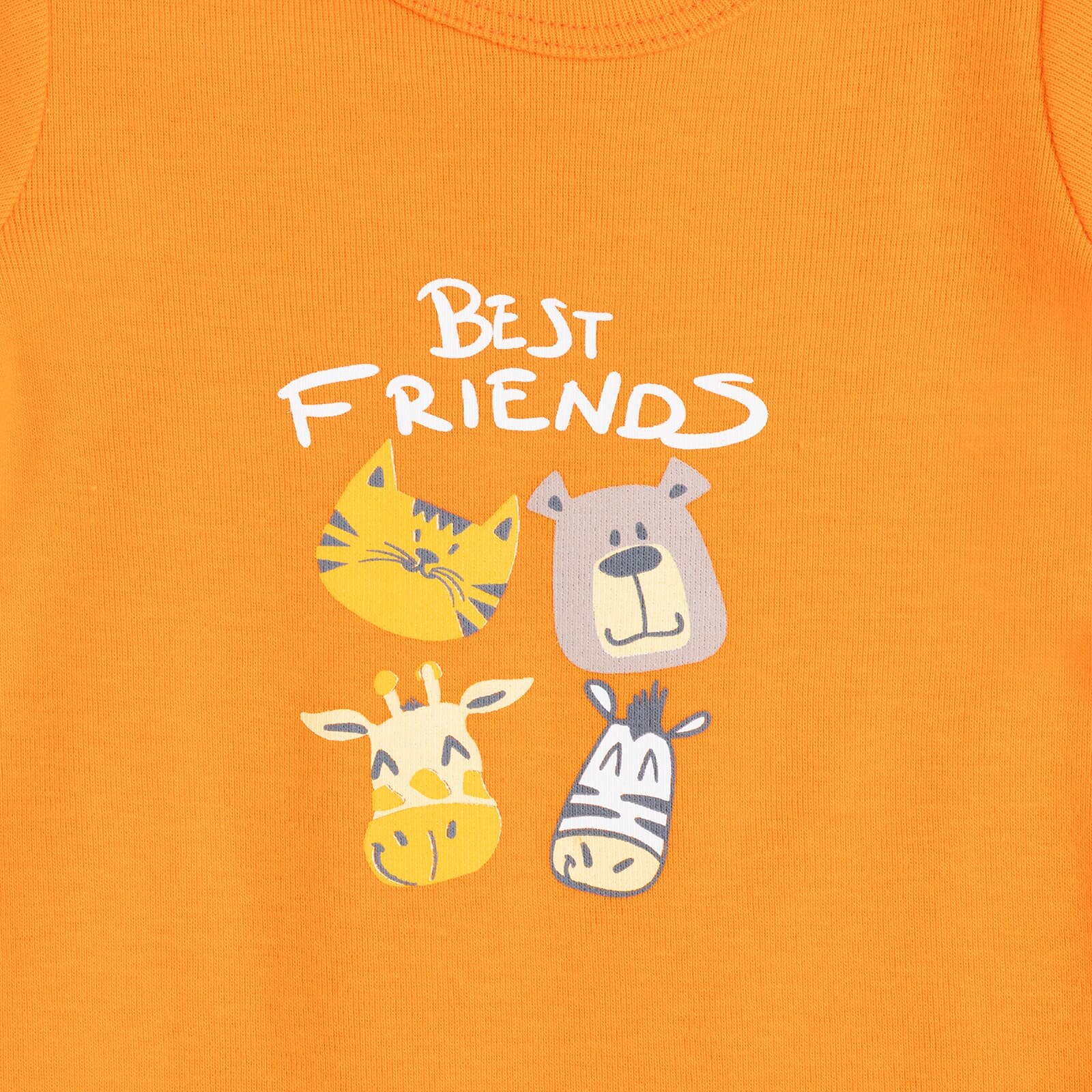 Erkek Bebek Kısa Kol Body Zarf Yaka Kısa Kol