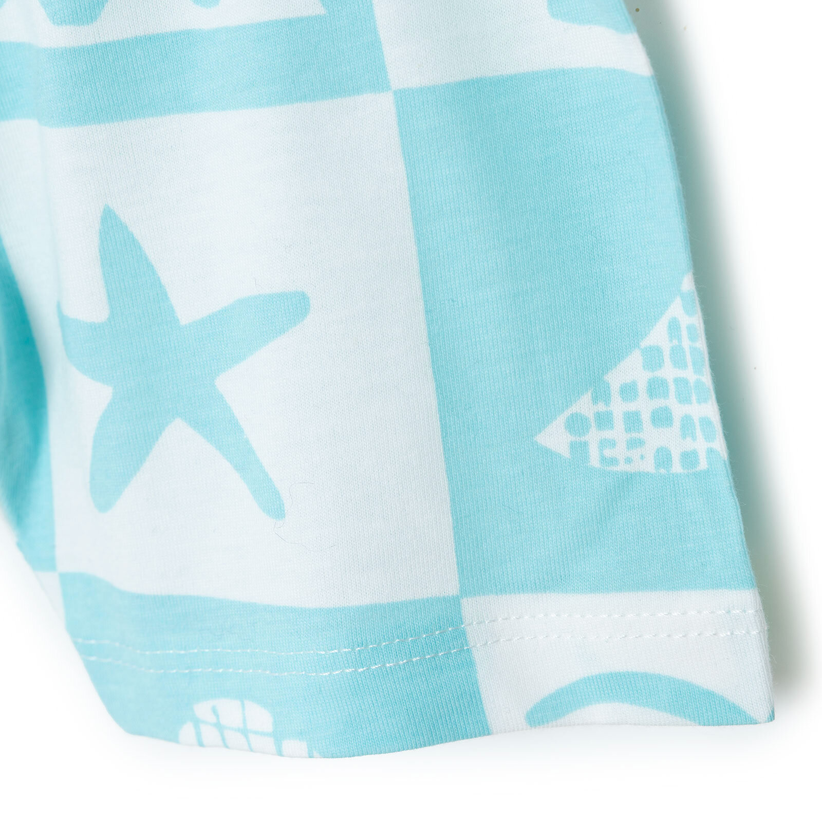 Erkek Bebek Kısa Kol Pijama Takımı Bisiklet Yaka Kısa Kol Reçme Paça