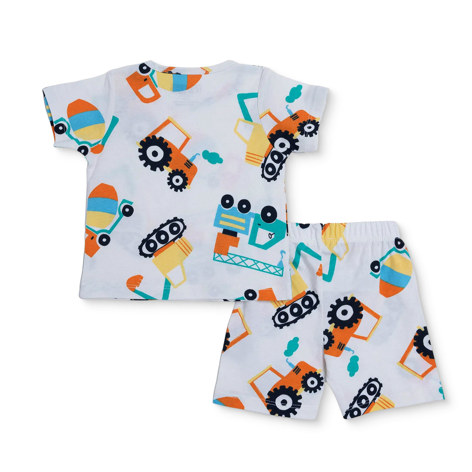 Erkek Bebek Kısa Kol Pijama Takımı Süprem Bisiklet Yaka Kısa Kol Reçme Paça