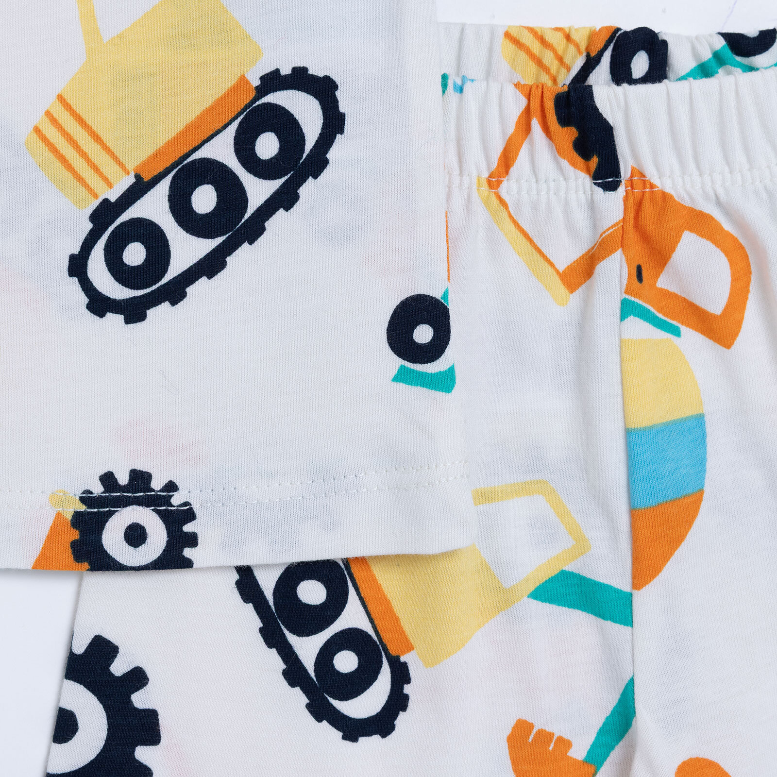 Erkek Bebek Kısa Kol Pijama Takımı Süprem Bisiklet Yaka Kısa Kol Reçme Paça