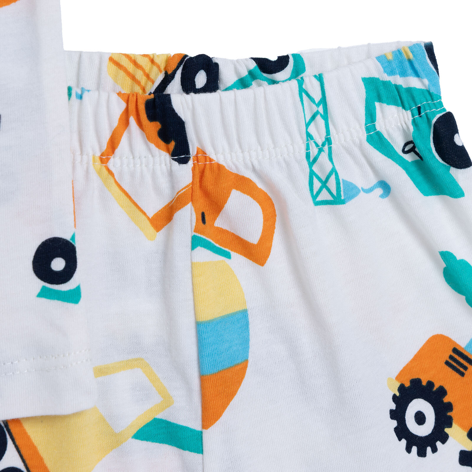 Erkek Bebek Kısa Kol Pijama Takımı Süprem Bisiklet Yaka Kısa Kol Reçme Paça