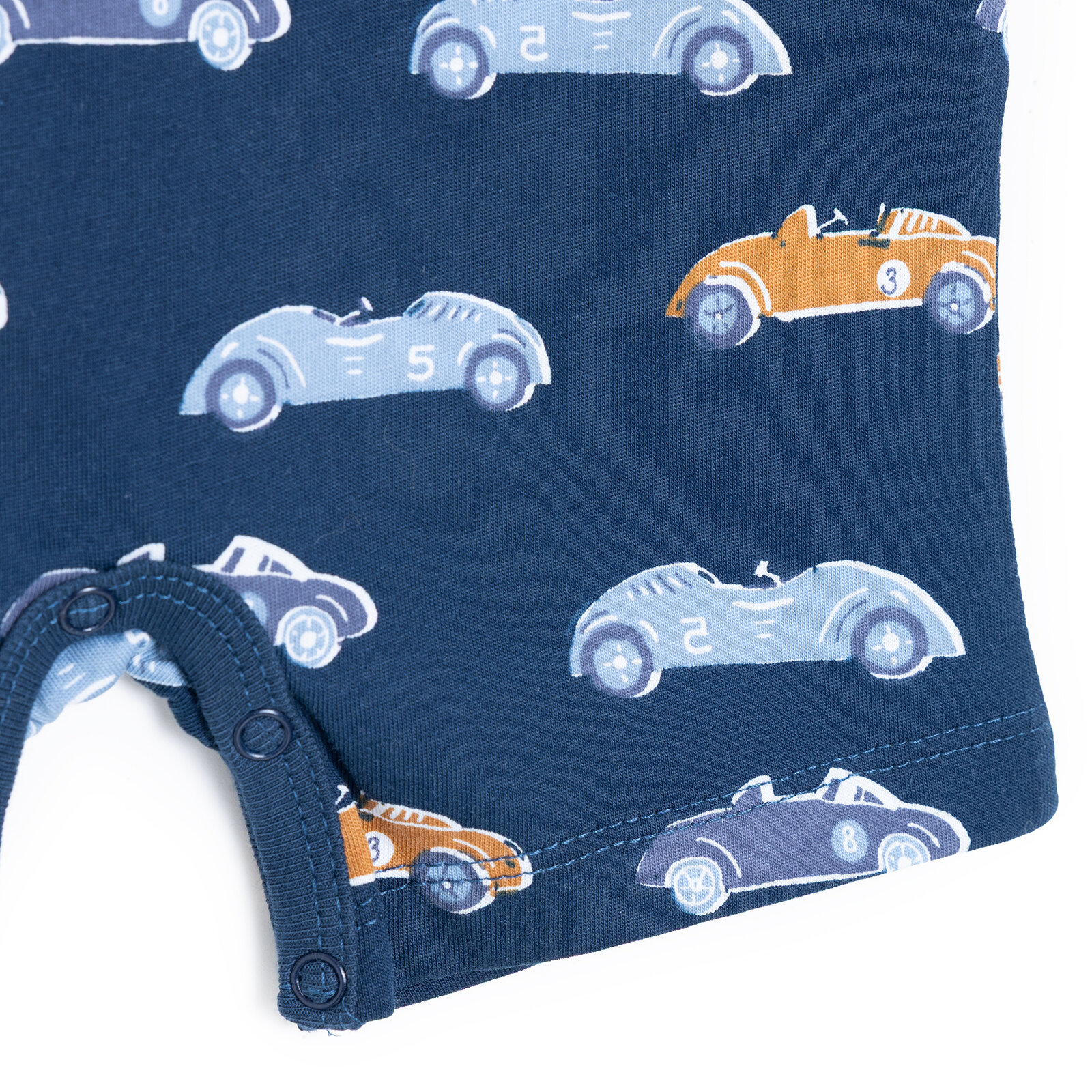 Erkek Bebek Kısa Tulum Bisiklet Yaka Kısa Kol Reçme Paça