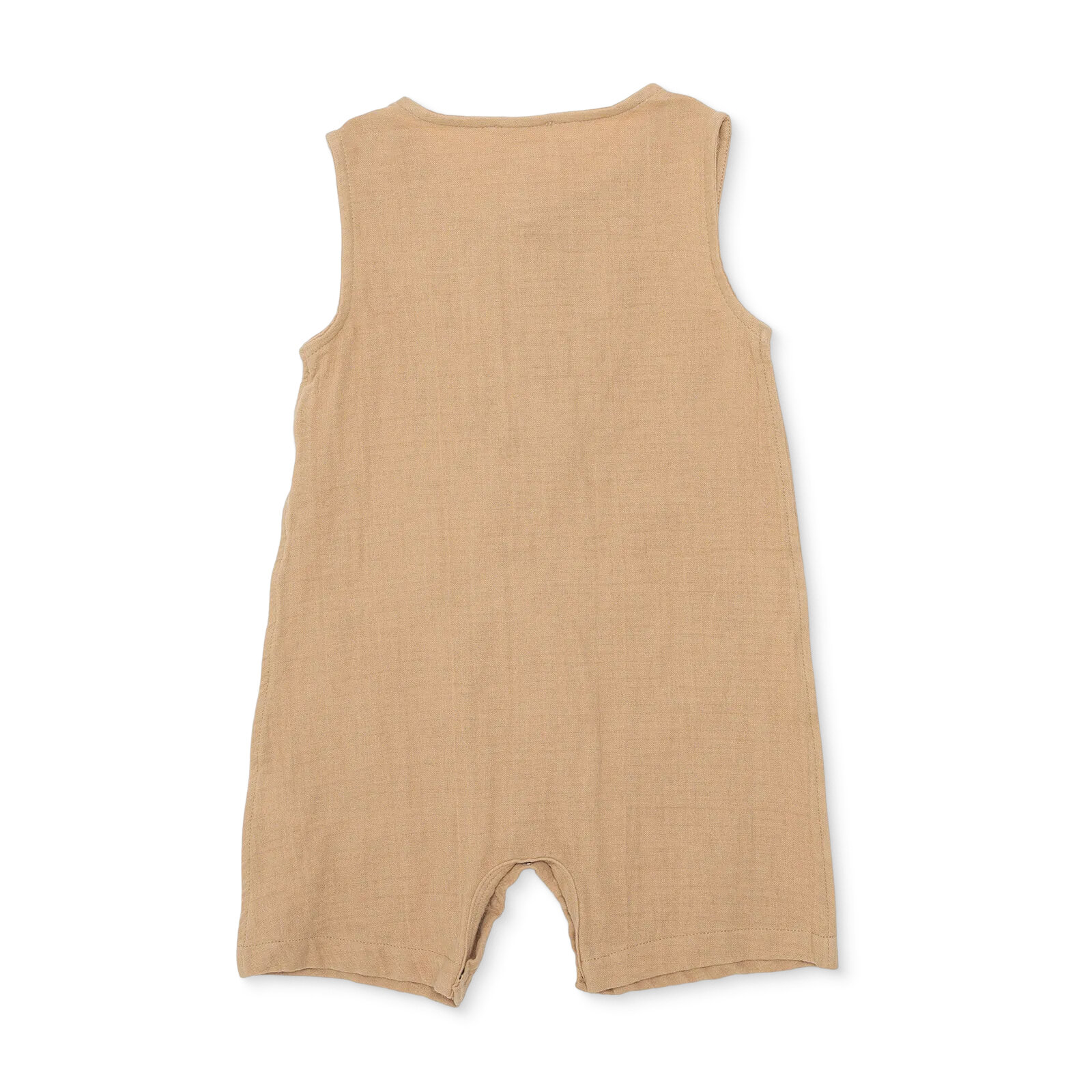 Erkek Bebek Kısa Tulum Bisiklet Yaka Reçme Paça