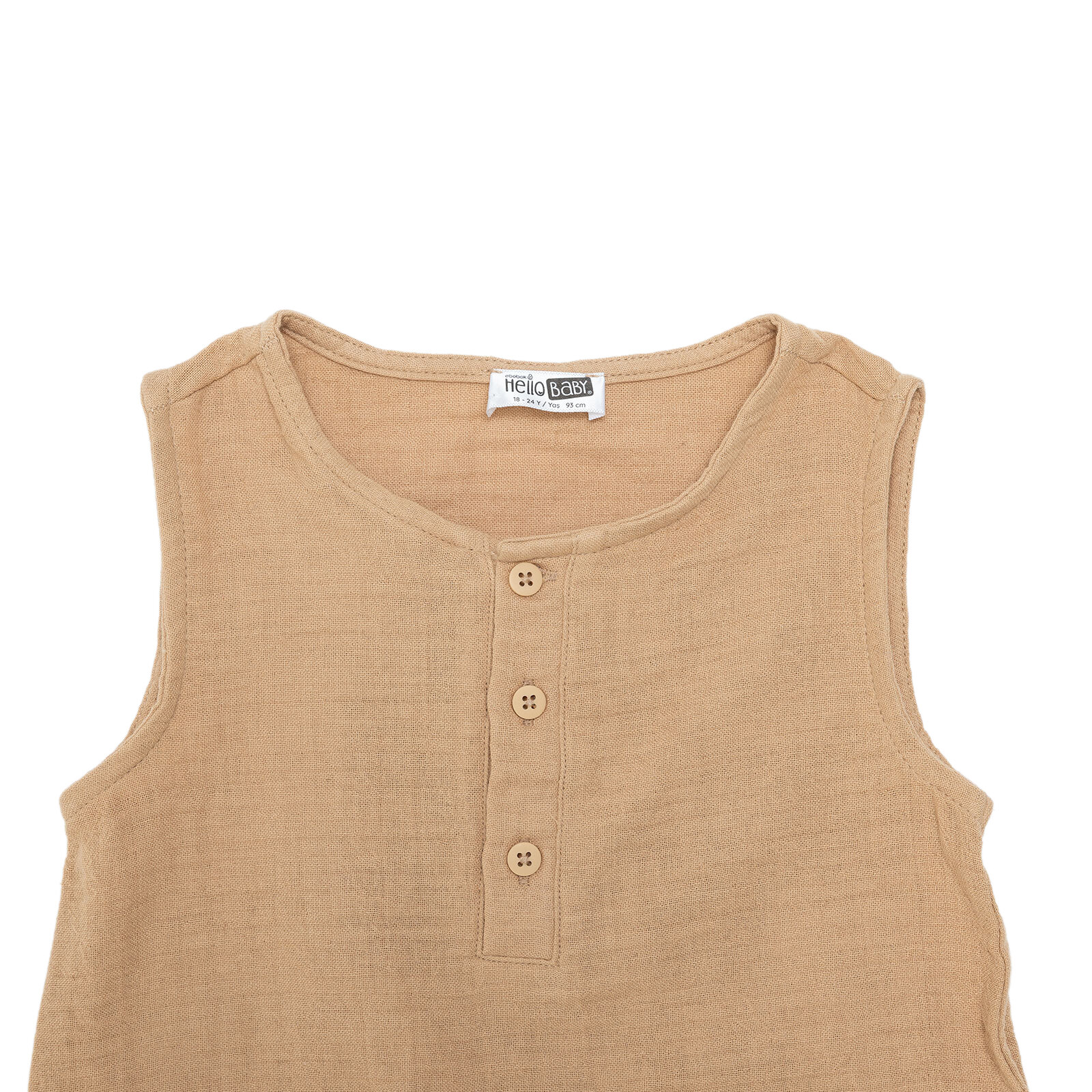 Erkek Bebek Kısa Tulum Bisiklet Yaka Reçme Paça