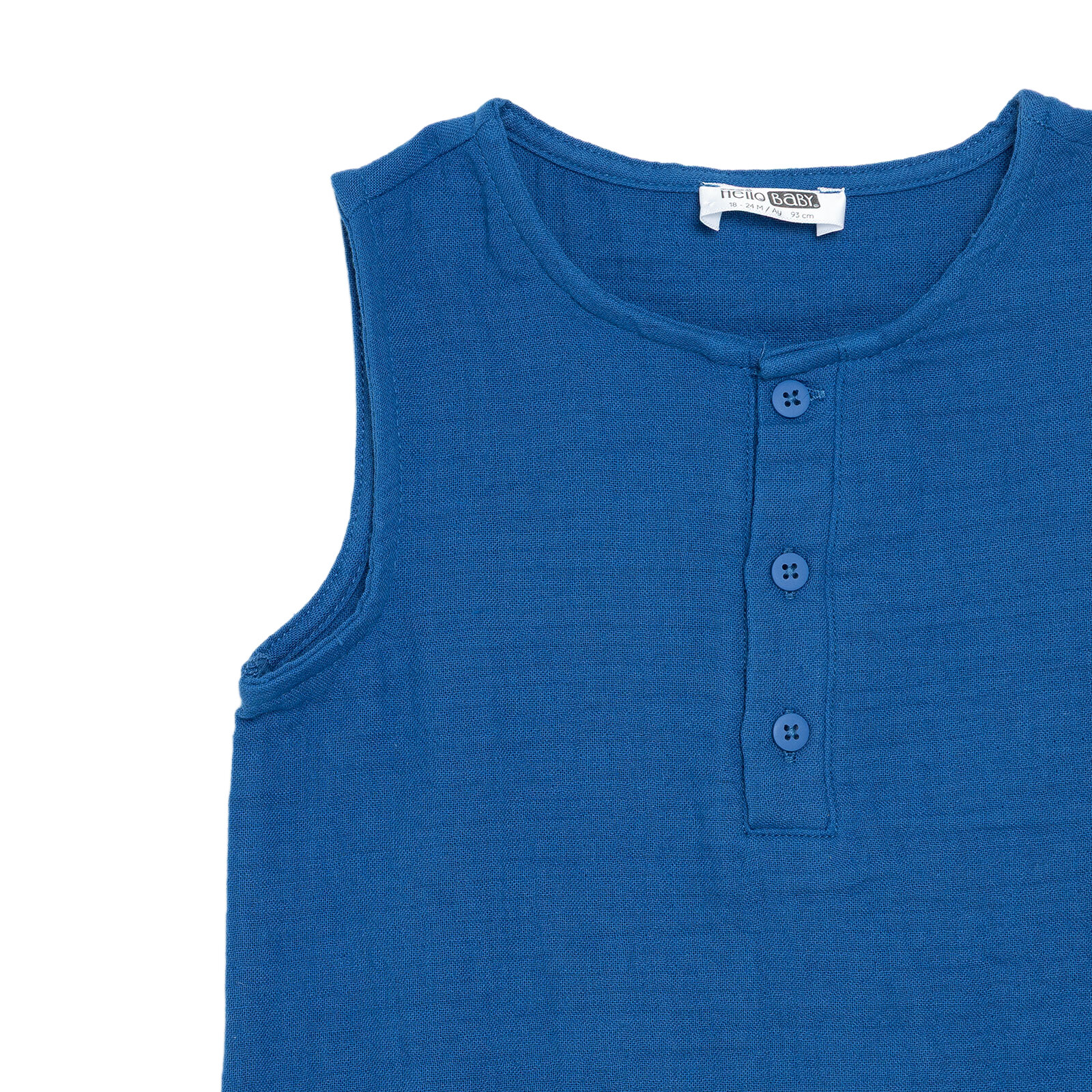 Erkek Bebek Kısa Tulum Bisiklet Yaka Reçme Paça