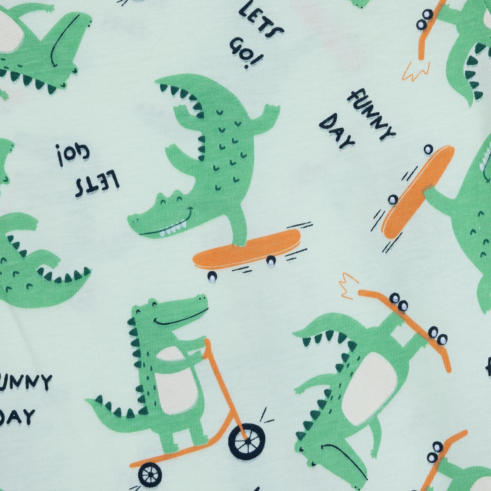 Erkek Bebek Kısa Tulum Süprem Bisiklet Yaka Kısa Kol Ribanalı Paça