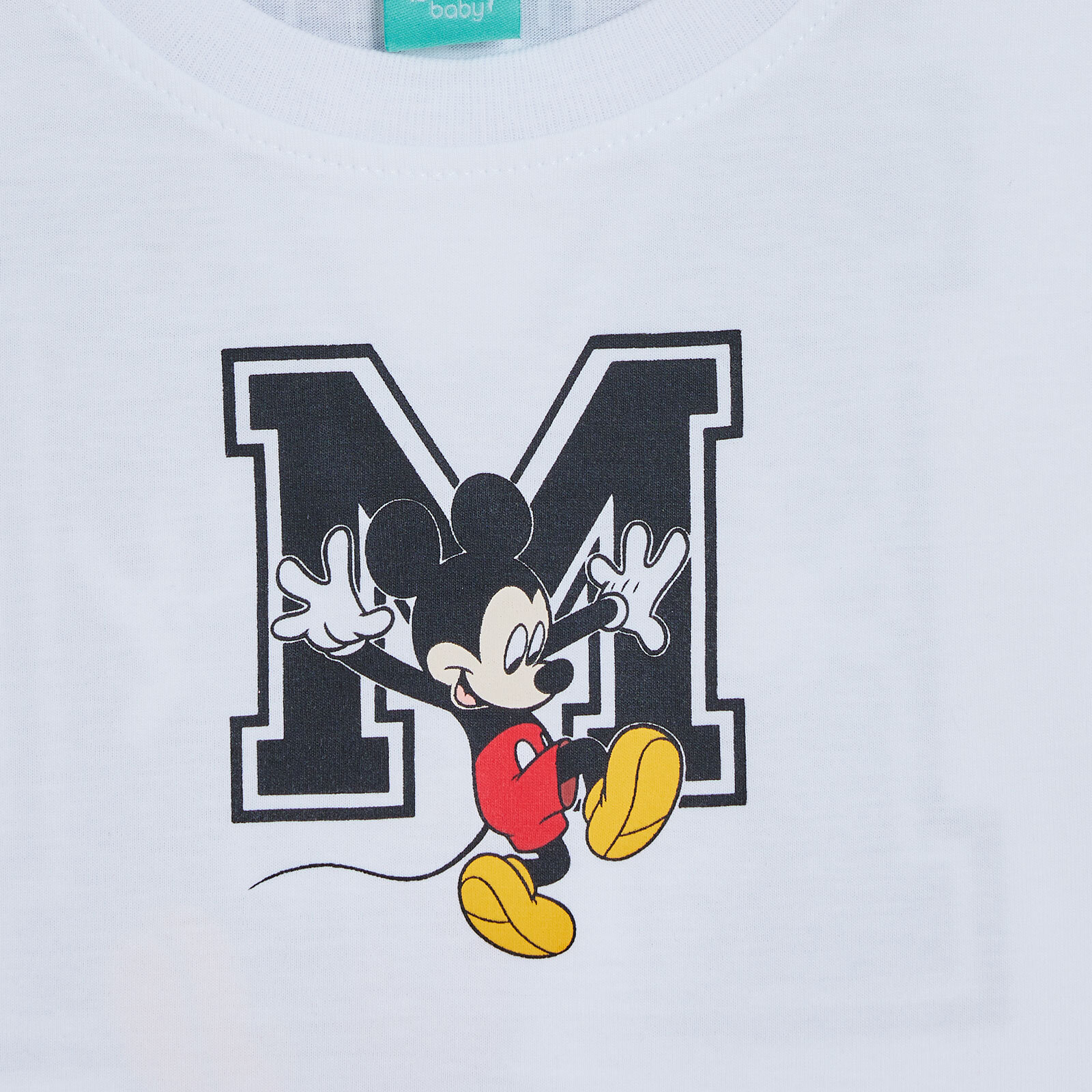 Erkek Bebek Lisans Tshirt Bisiklet Yaka Kısa Kol