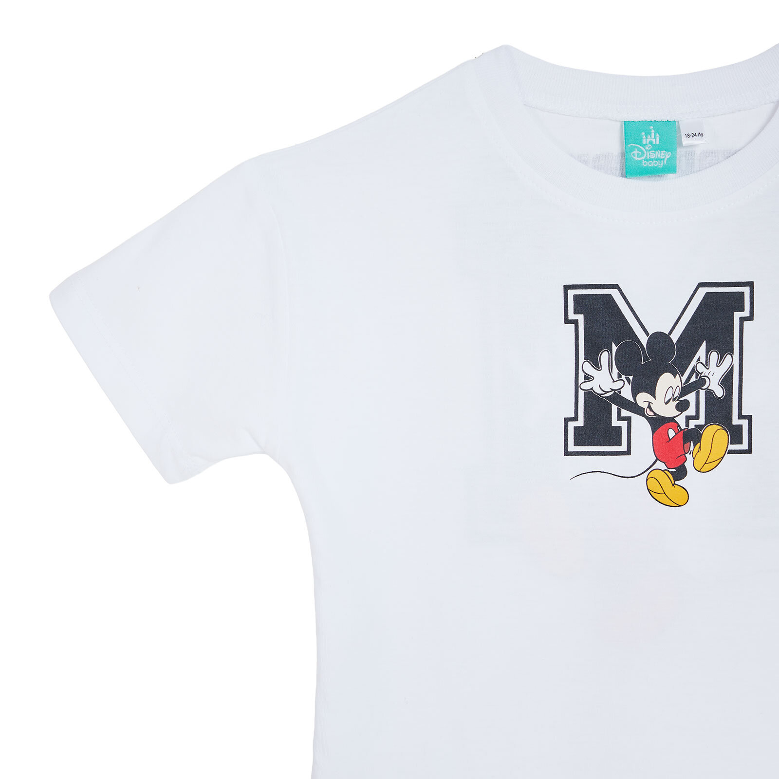 Erkek Bebek Lisans Tshirt Bisiklet Yaka Kısa Kol