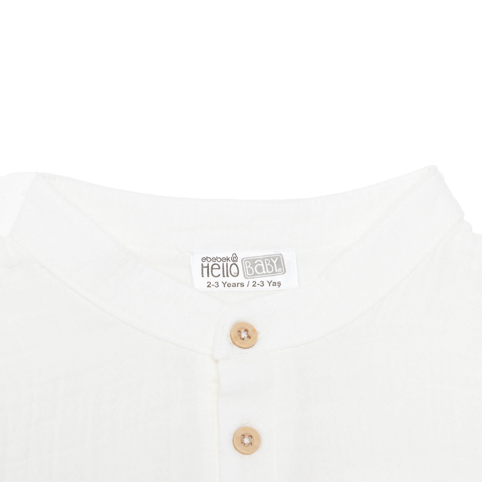 Erkek Bebek Little Sailor Gömlek Müslin Hakim Yaka Uzun Kol