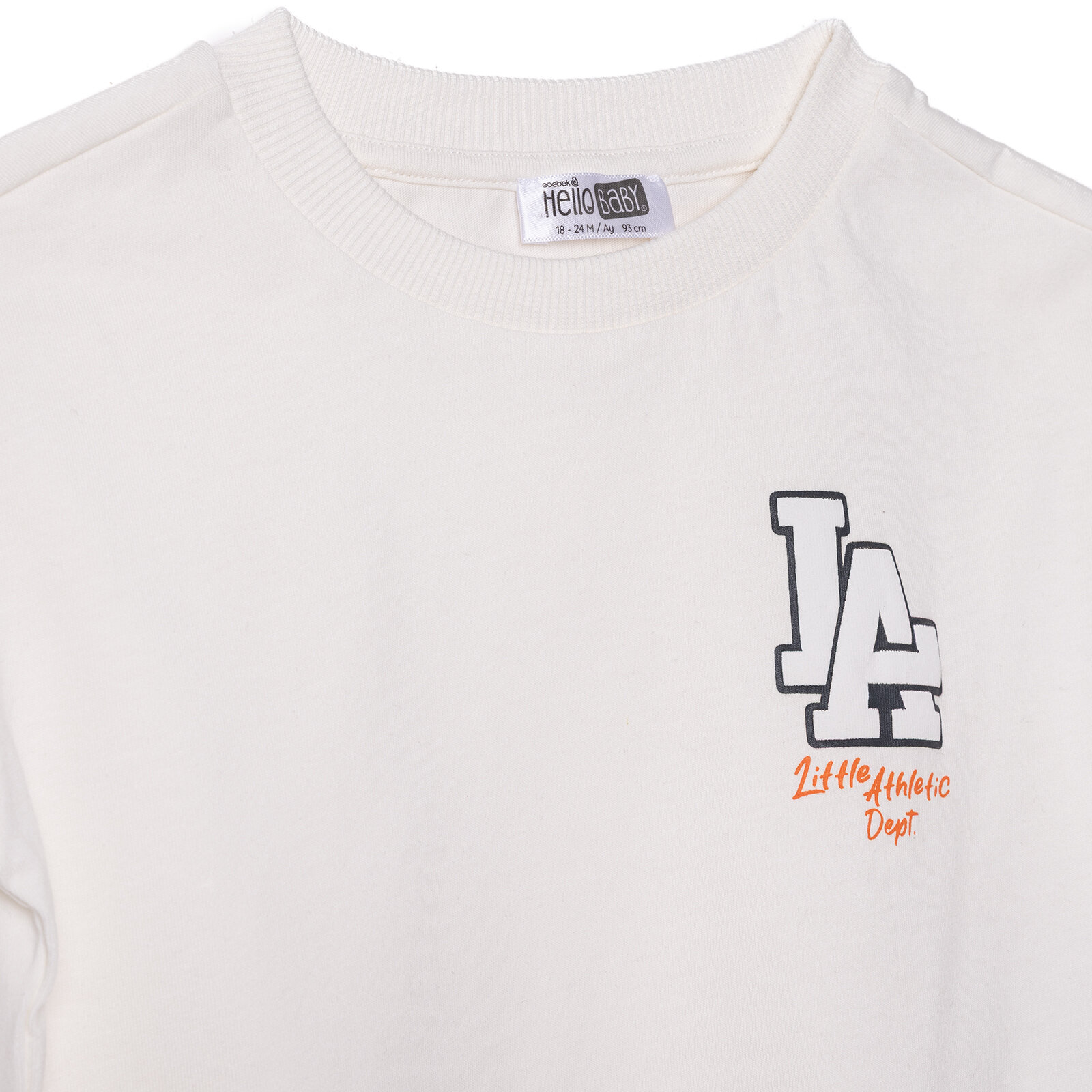 Erkek Bebek LITTLE SPORTS Tshirt-Şort Bisiklet Yaka Kısa Kol Reçme Paça