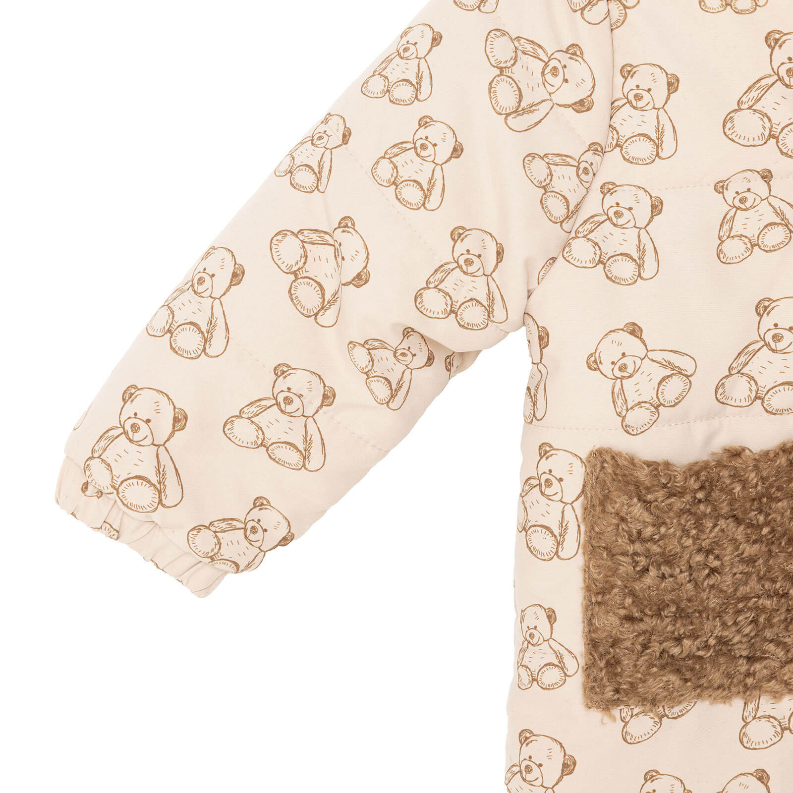 Erkek Bebek Mont Kapüşonlu Polyester Uzun Kol