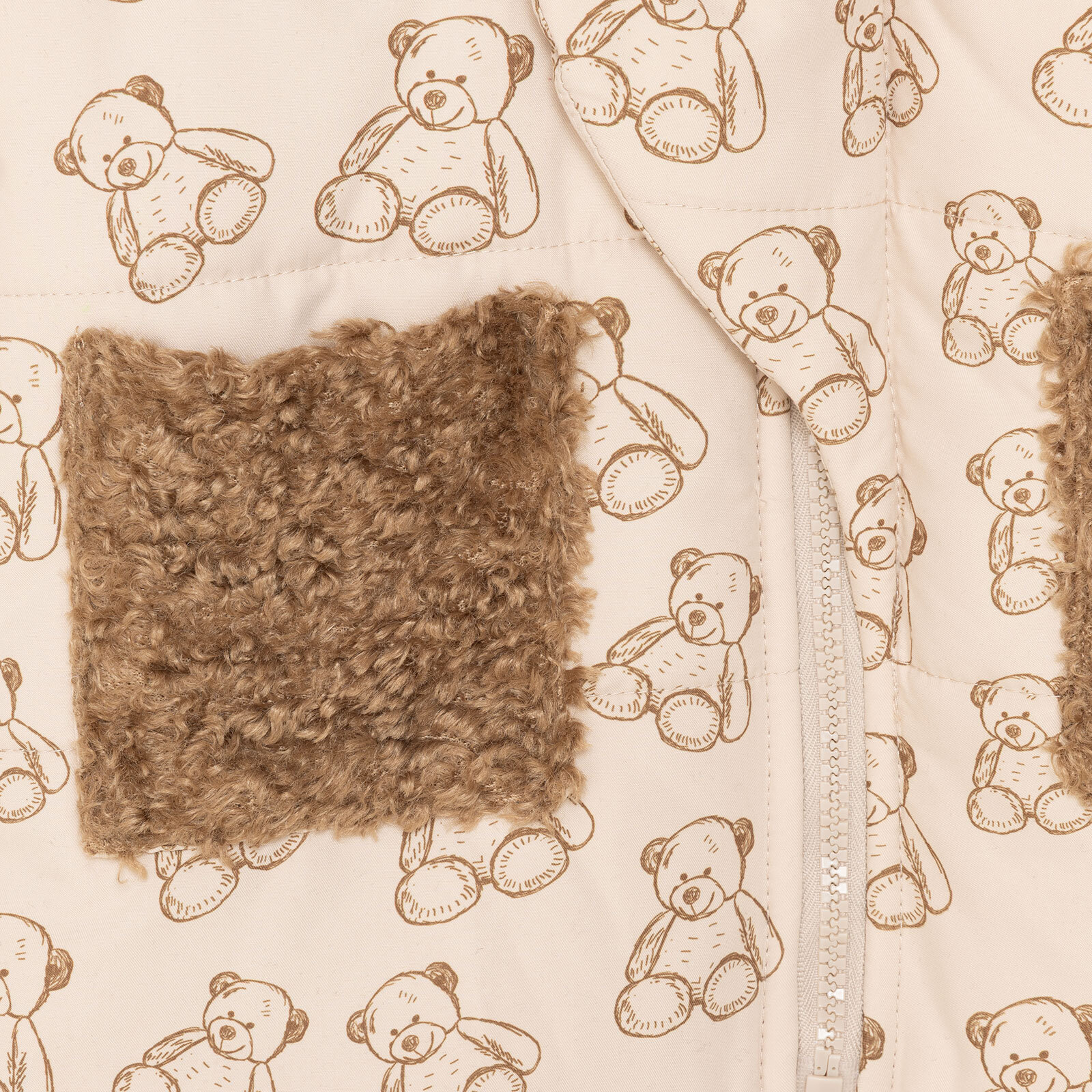 Erkek Bebek Mont Kapüşonlu Polyester Uzun Kol