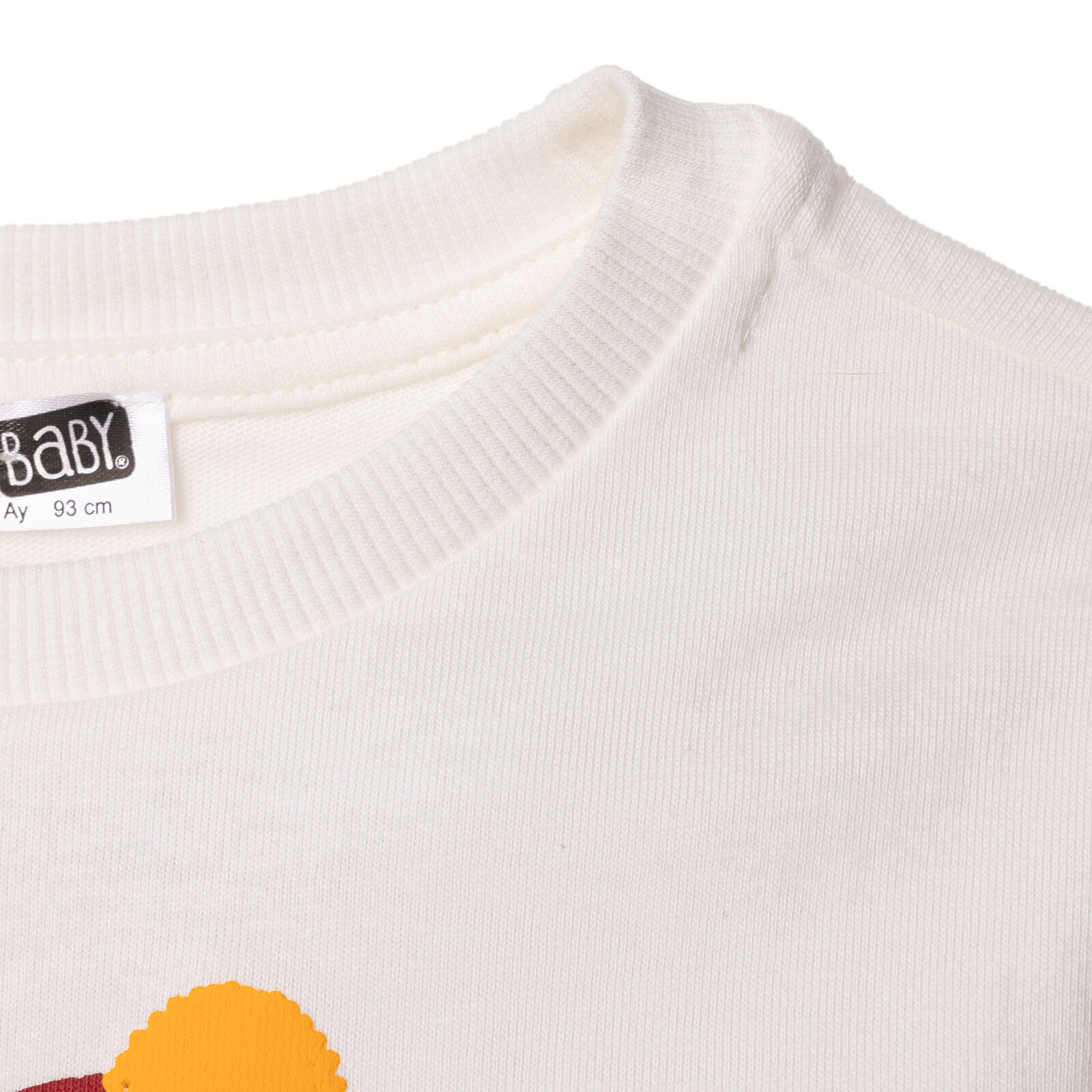 Erkek Bebek New Year Uzun Kol Tshirt İki İplik Bisiklet Yaka Uzun Kol