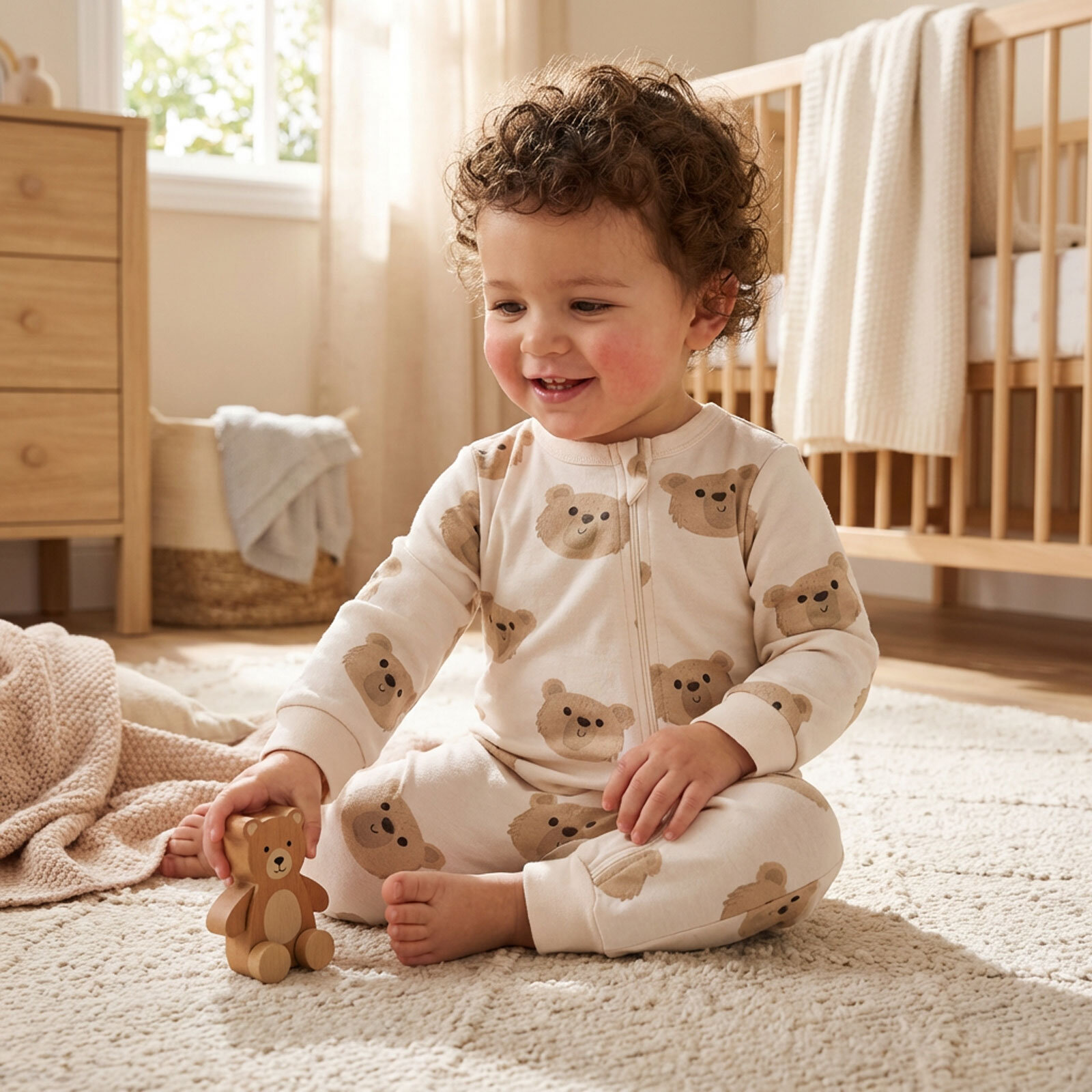 Erkek Bebek Patiksiz Tulum Bisiklet Yaka Uzun Kol Ribanalı Paça